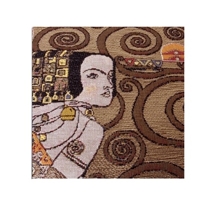 Wandkleed Klimt De Verwachting Goud