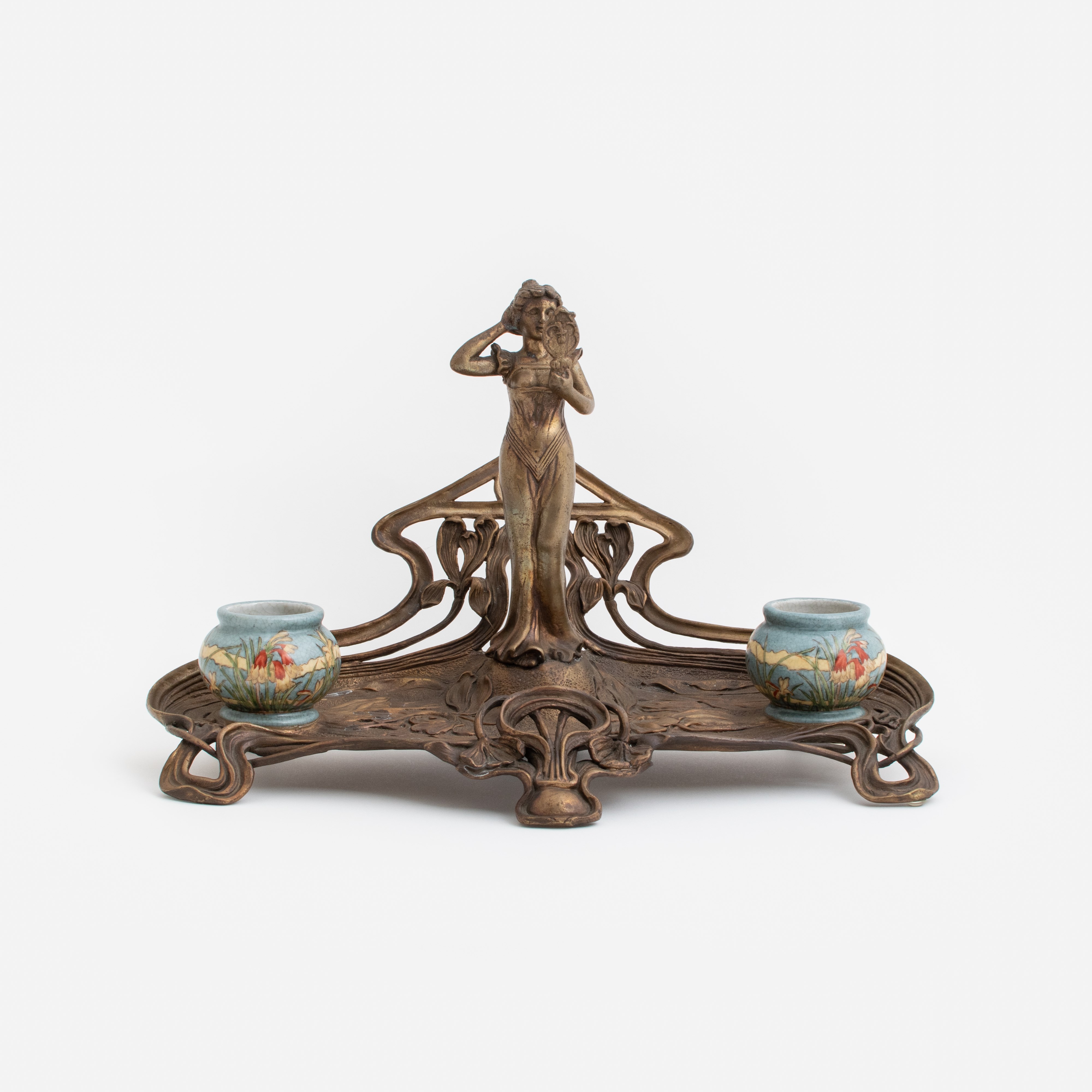 Bronzen Inkt Standaard Valery