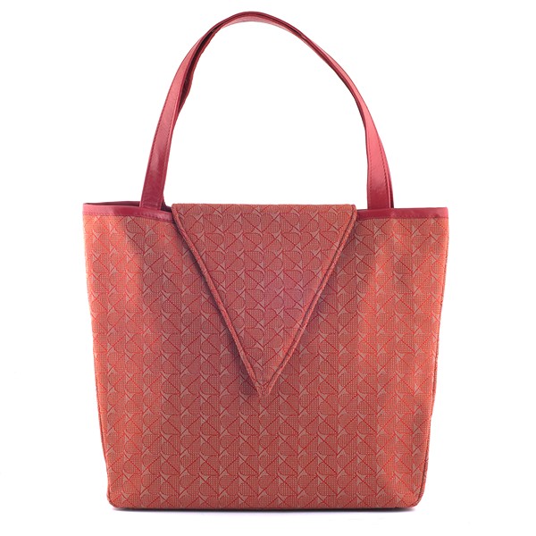 Handtas Design Nathalie Rode Hartjes voorzijde gesloten