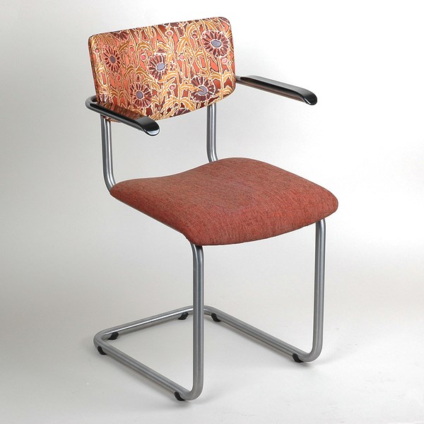 RVS Buisstoel met Armleggers Lalique