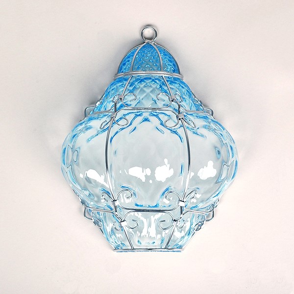 Venetiaanse Wandlamp Bellezza Aquamarijn