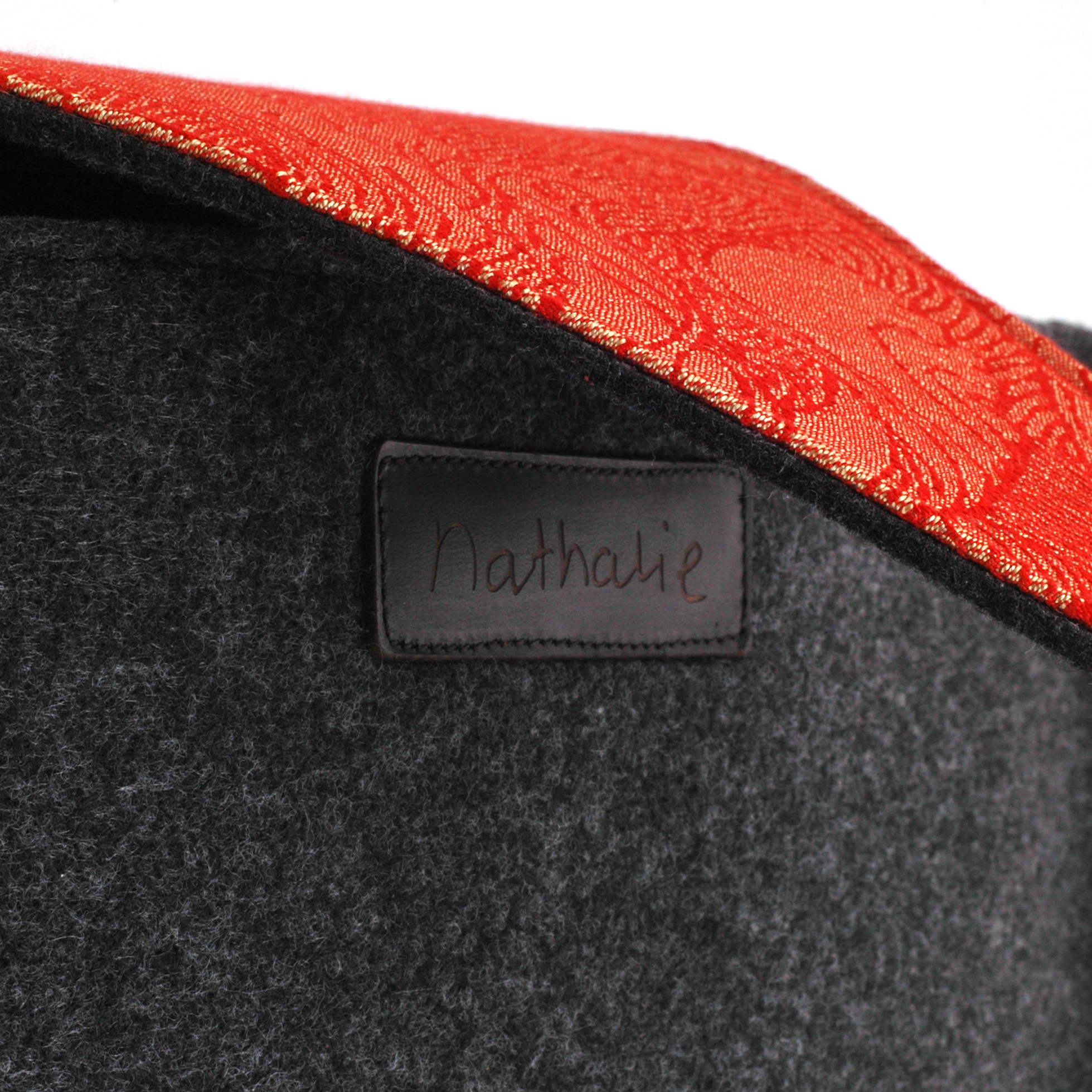 Detail Handtas Nathalie | Flowers of Gold Rood