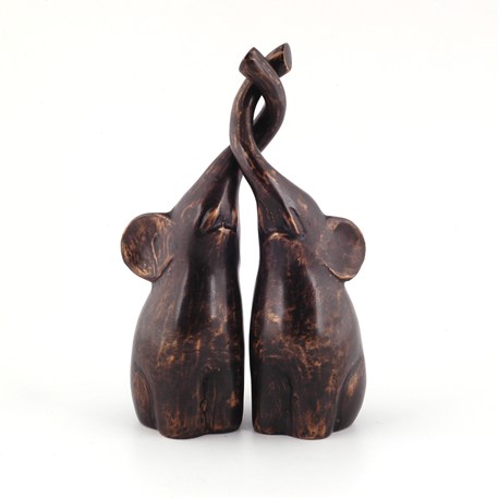 Sculptuur Set van 2 Olifanten