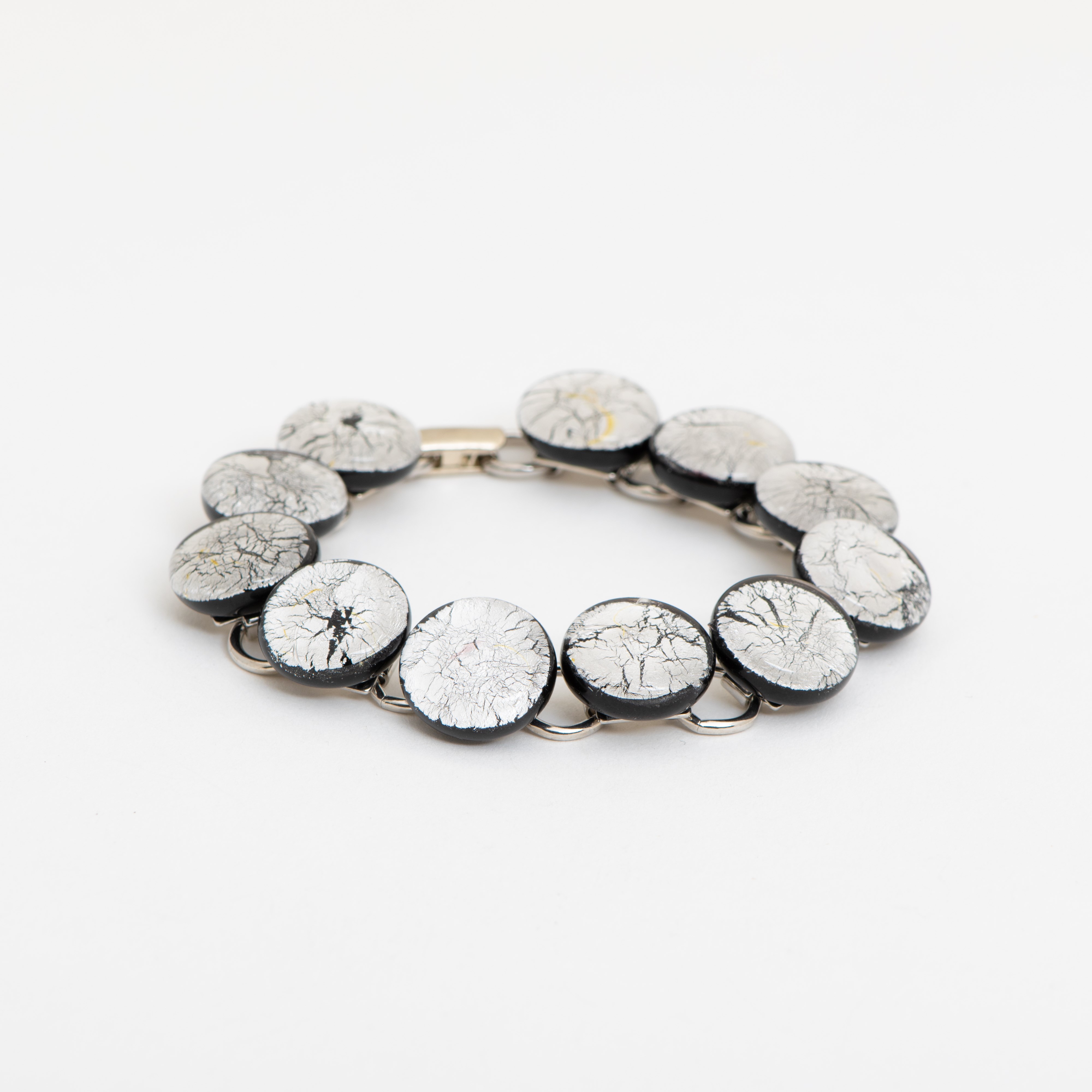Schakelarmband Midnight Moon Zilver