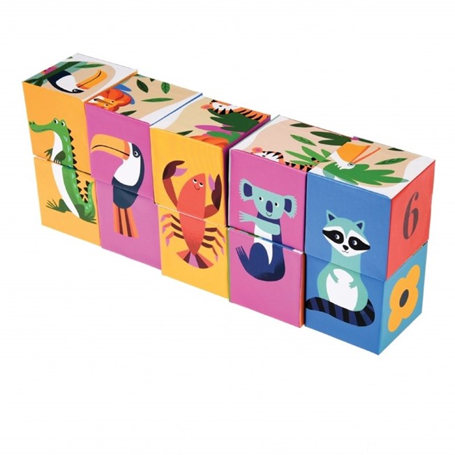 Stapelblokken Puzzel | Colorful Creatures
