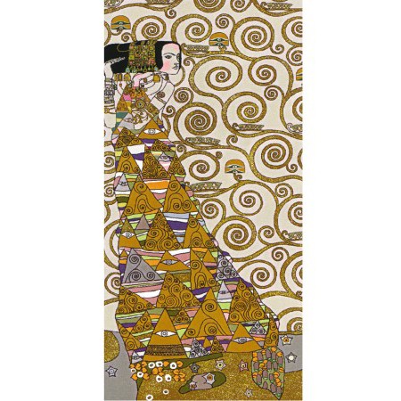 Wandkleed/Gobelin Klimt De Verwachting Licht