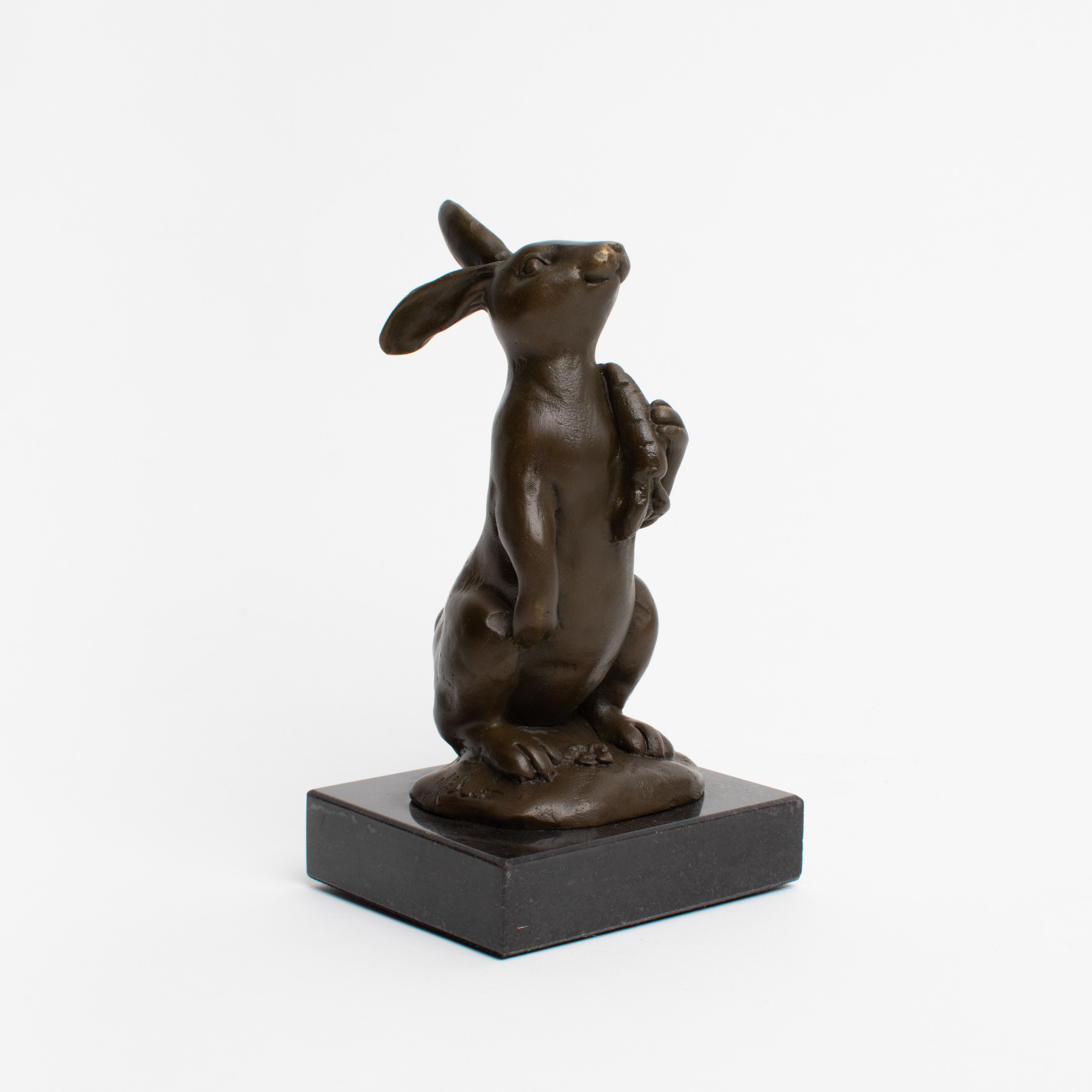 Bronzen sculptuur Knabbelaar