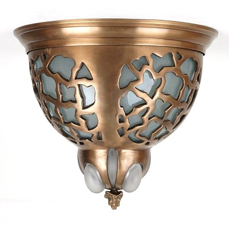 Jugendstil Plafonnière Ø 43cm Brons Unica 