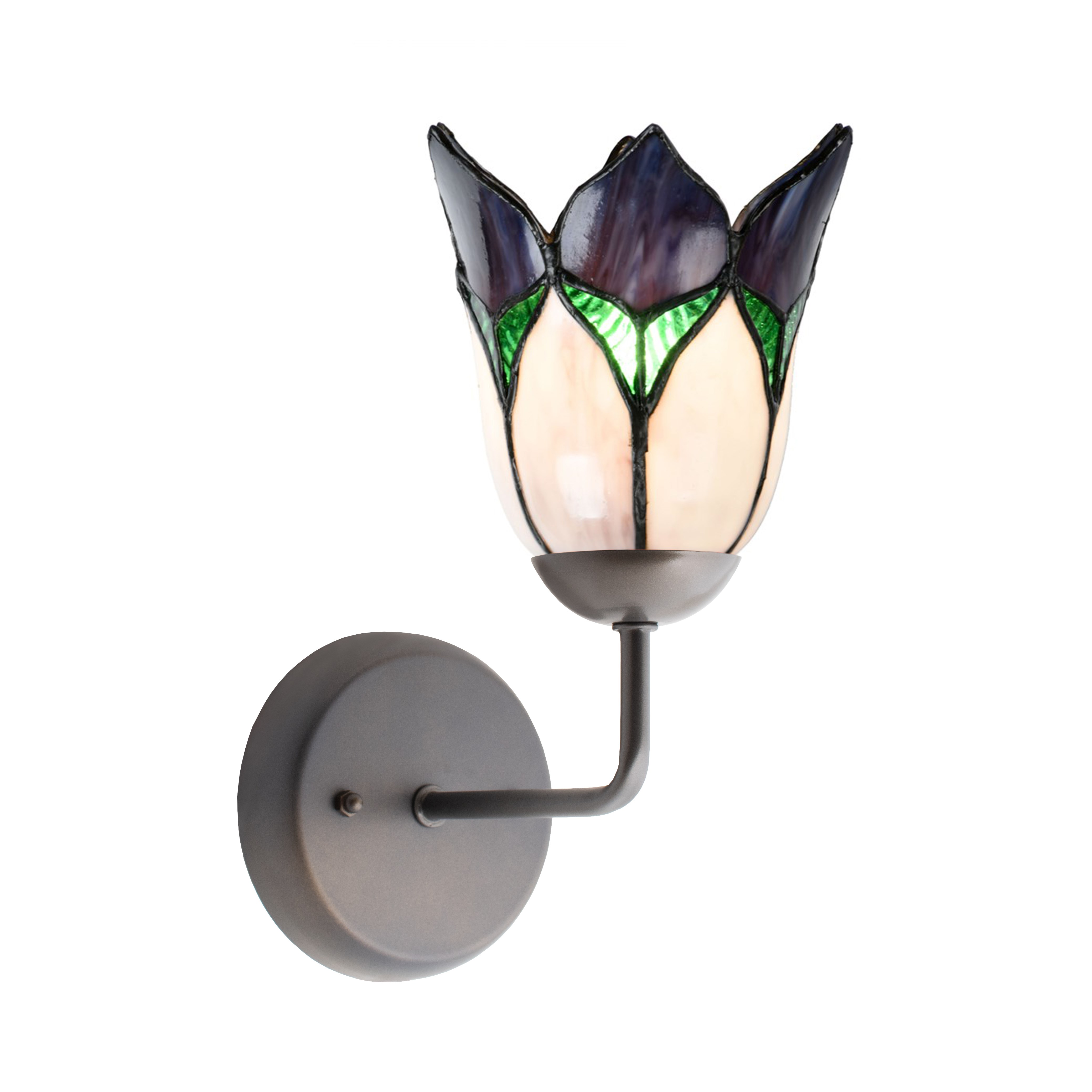 Tiffany Wandarmatuur met Lovely Flower Purple