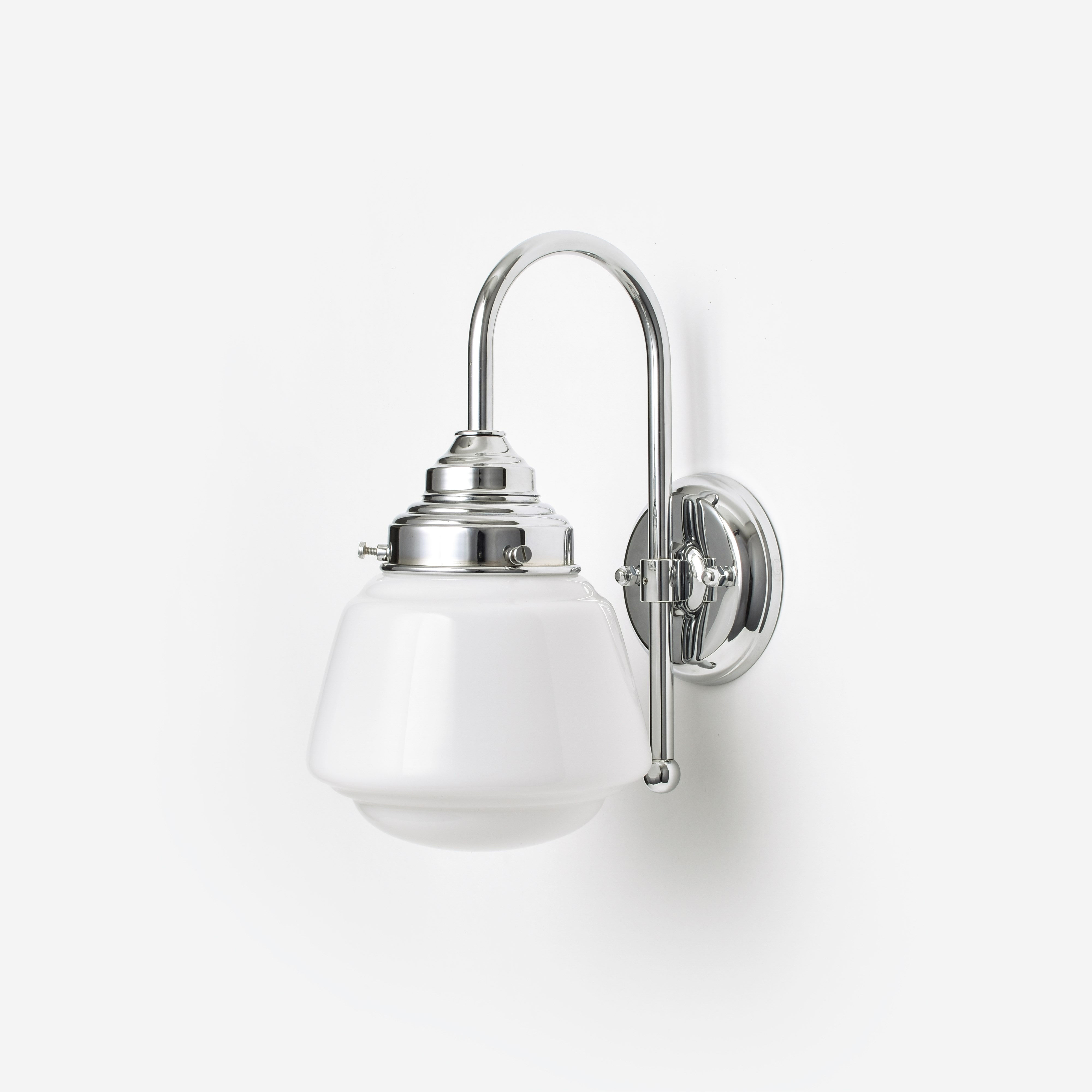 Wandlamp High Button Meander Chroom