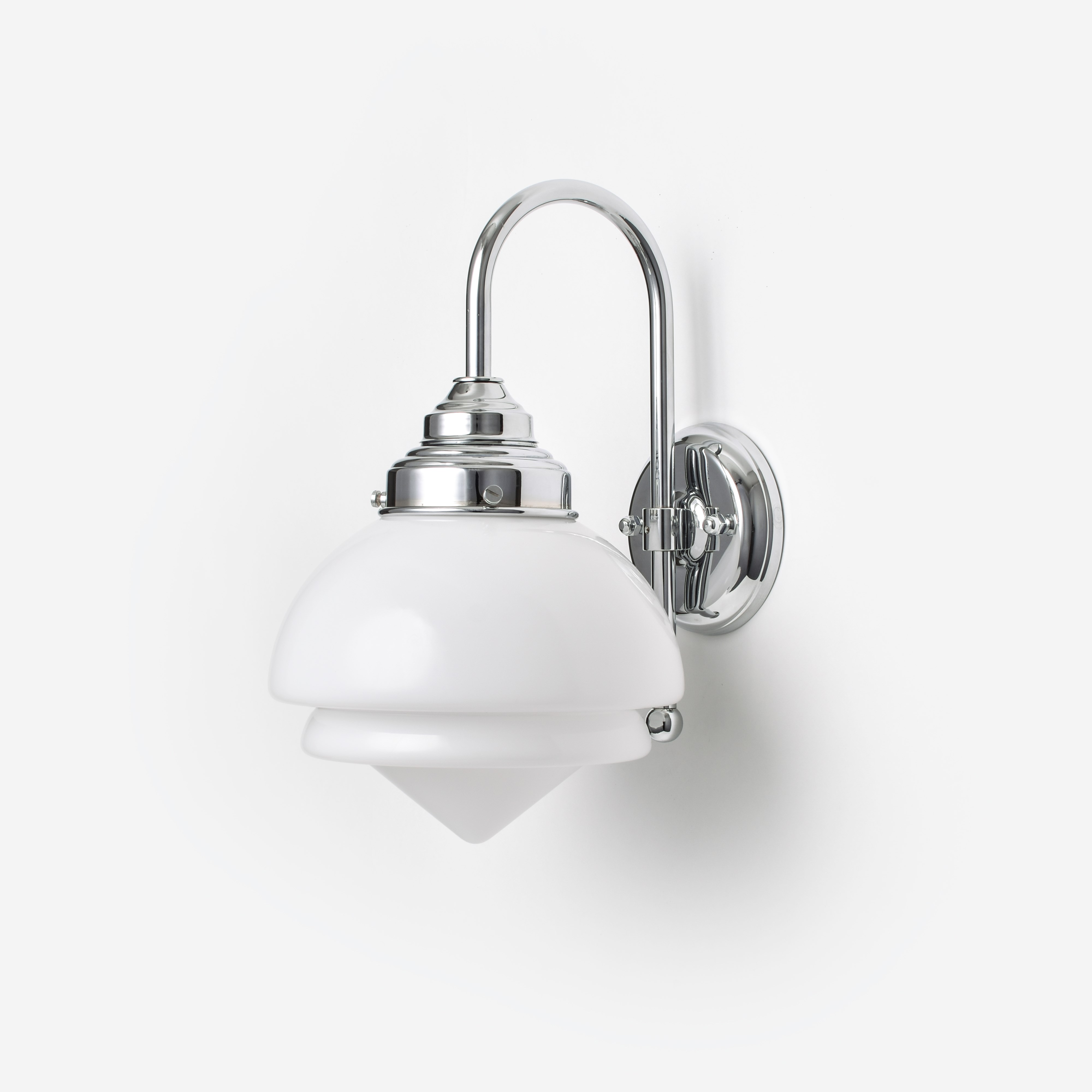 Wandlamp Small Pointy Meander Chroom