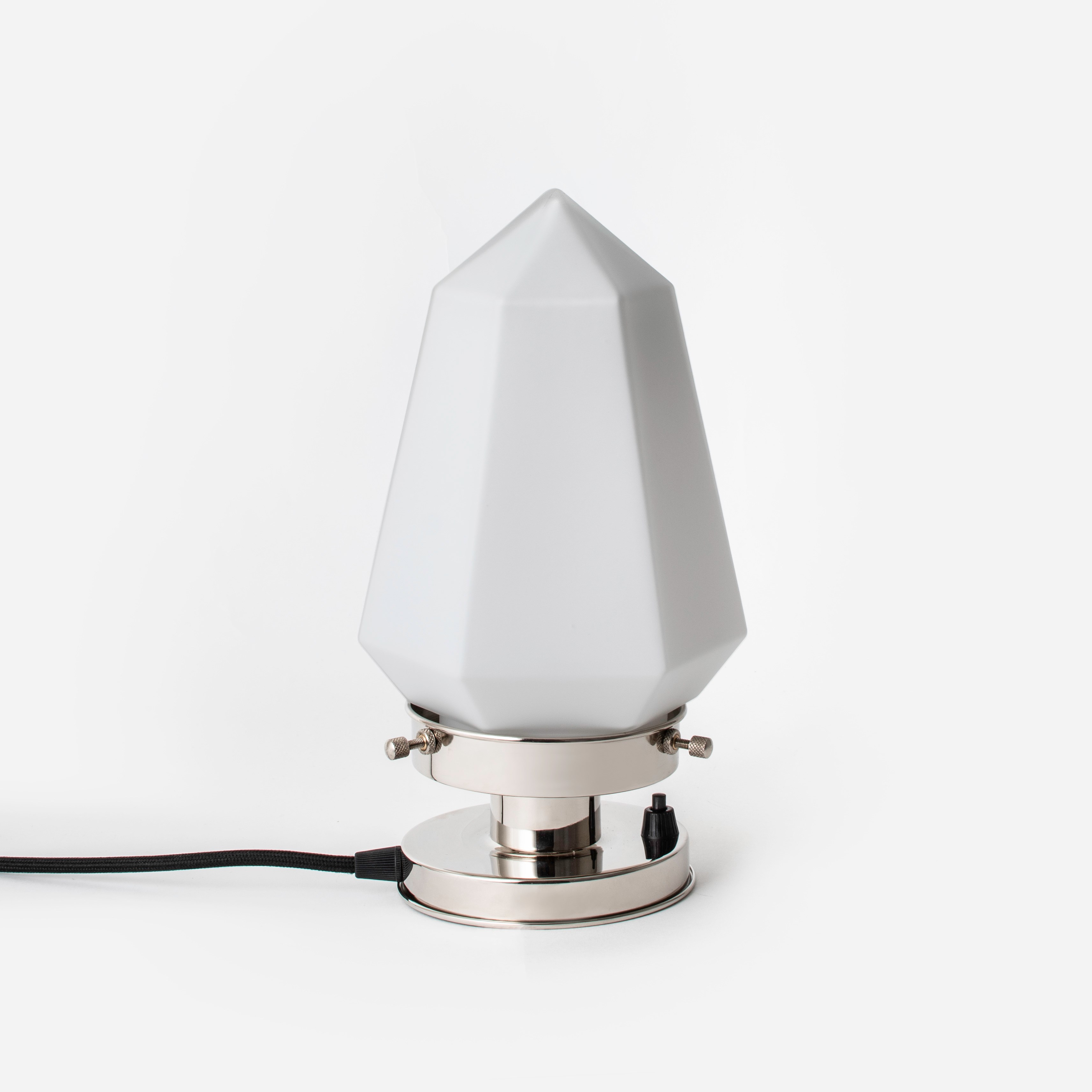 Tafellamp Briljant/Obelisk 20's Nikkel