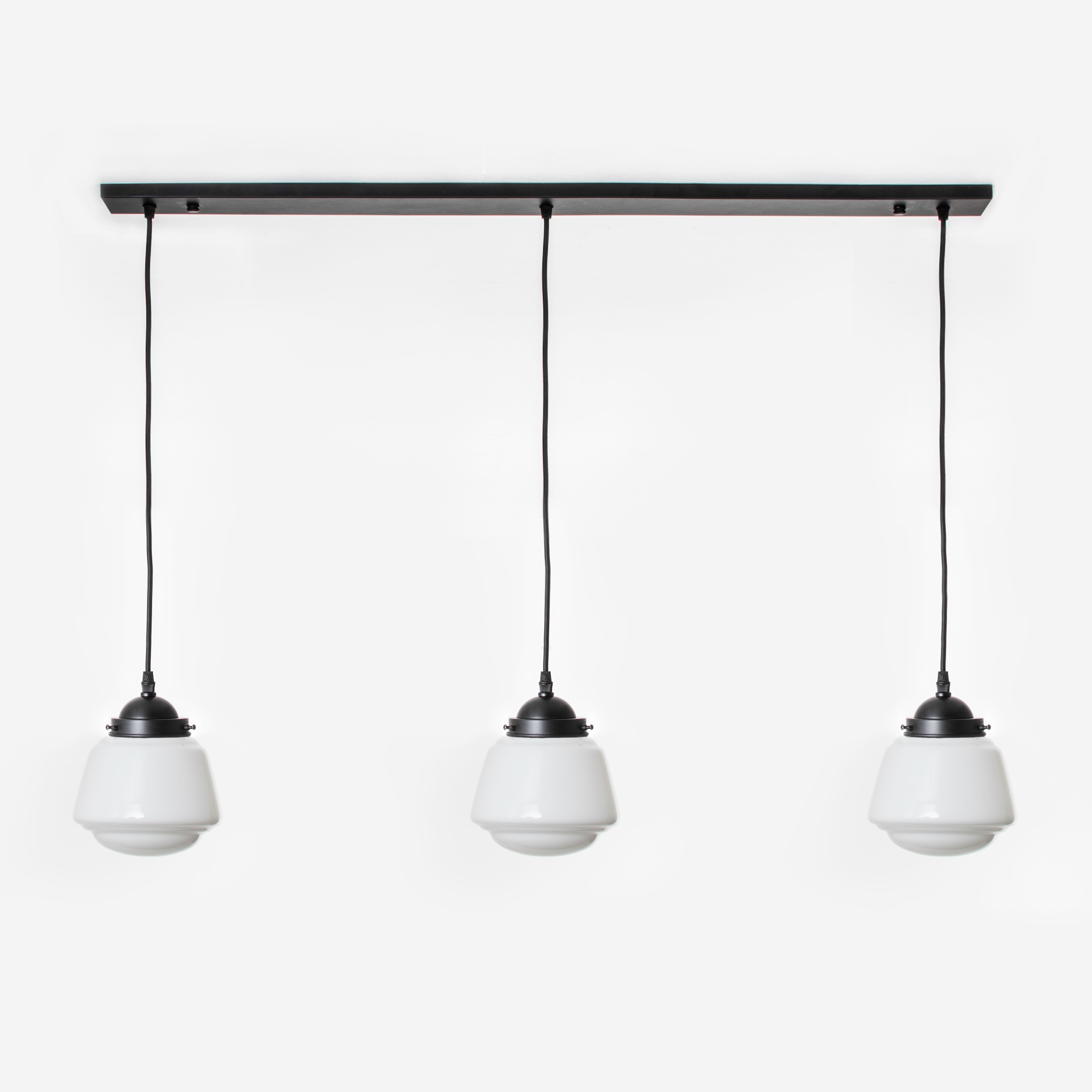 3 x High Button aan plafondbalk Moonlight