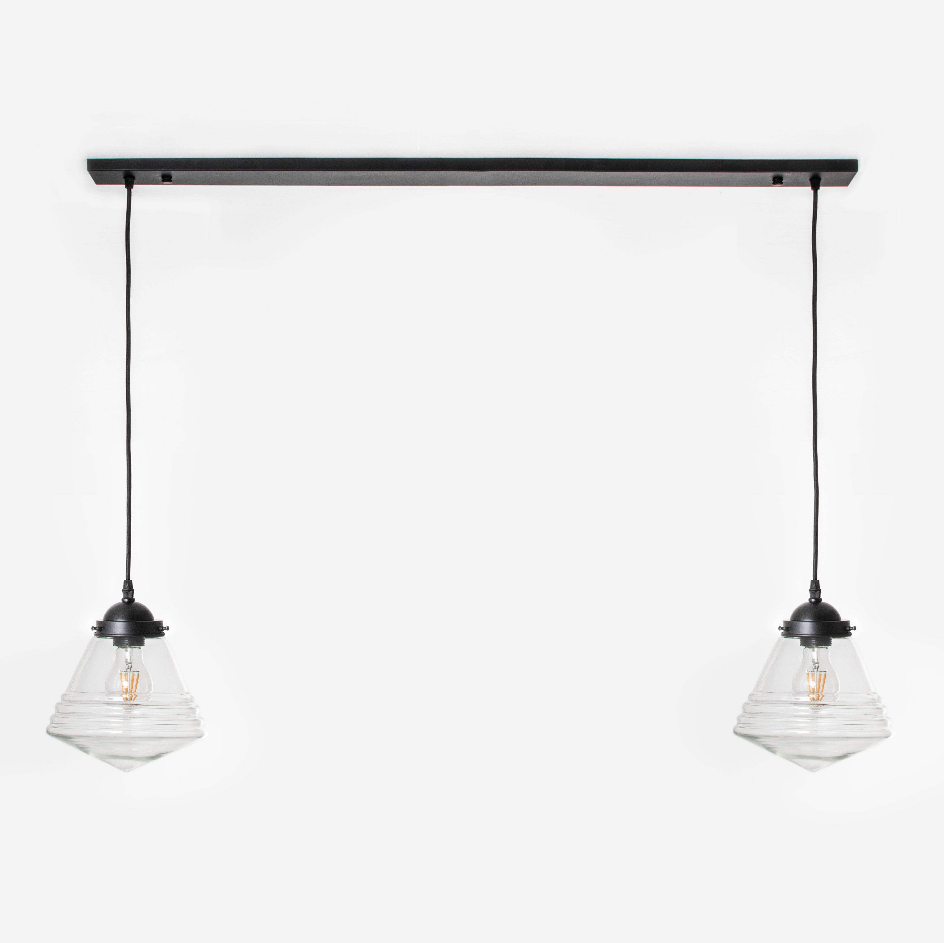 2 x Luxe School Small Helder aan plafondbalk Moonlight