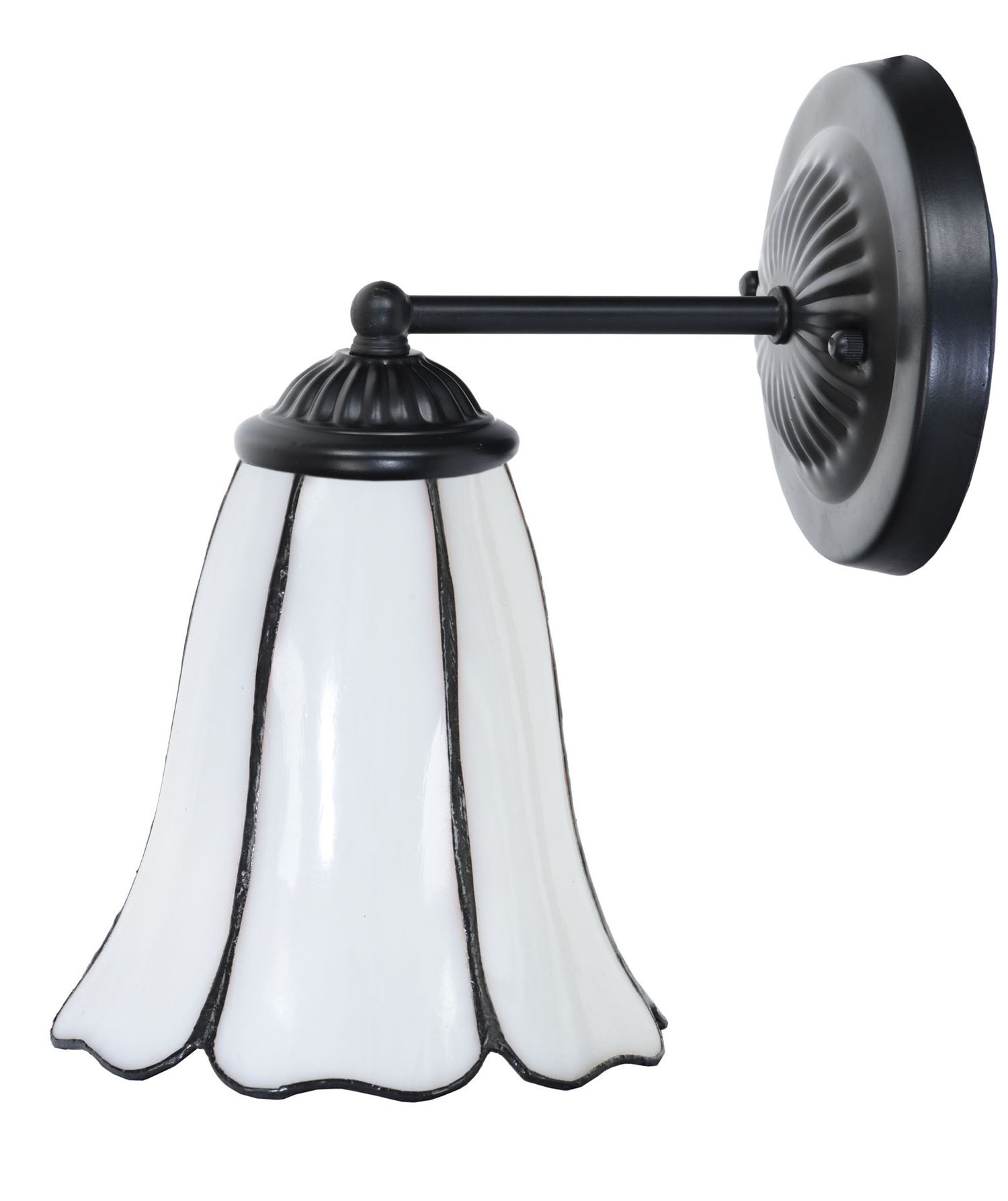 Tiffany wandlamp zwart met Liseron 