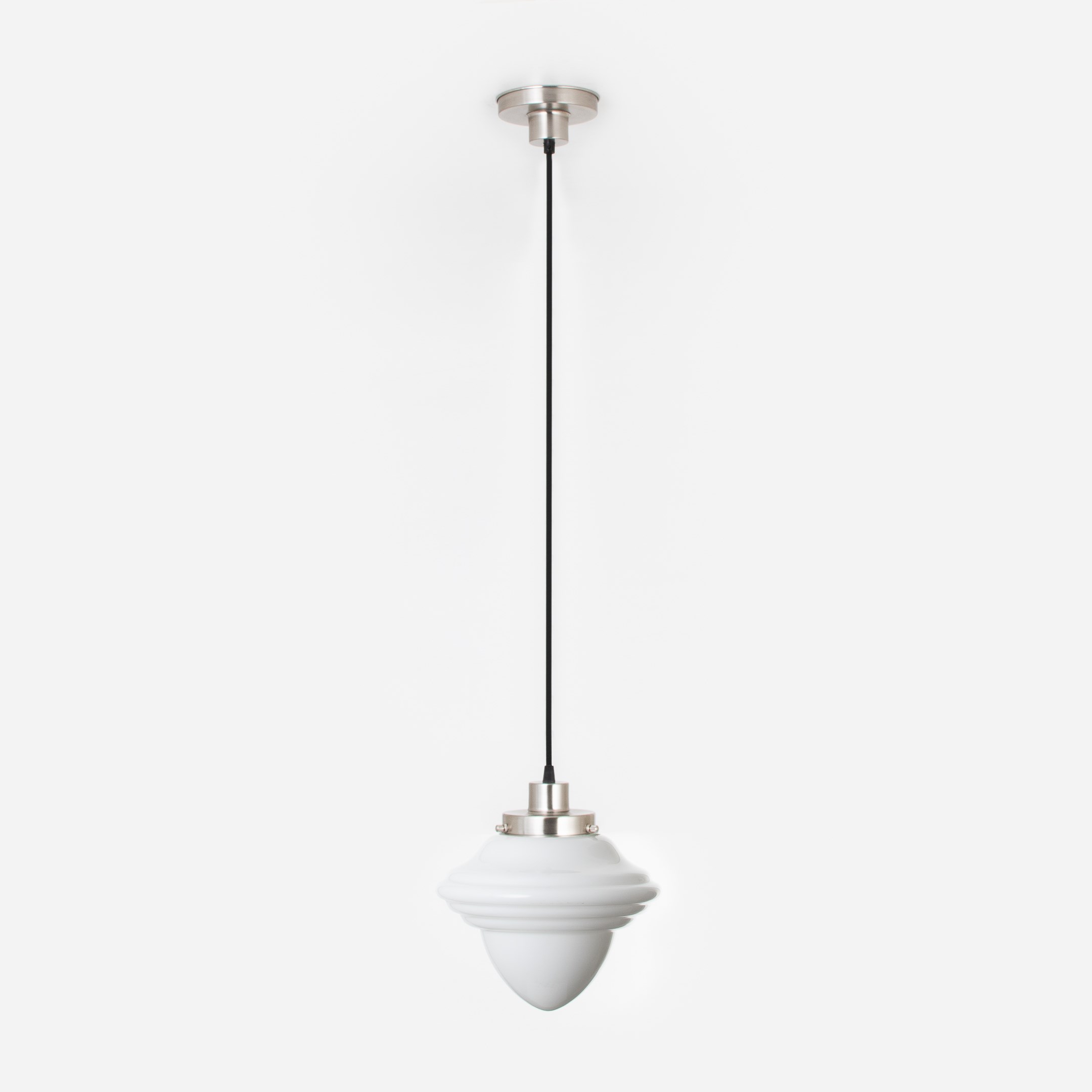Hanglamp aan snoer Acorn Medium 20's Matnikkel