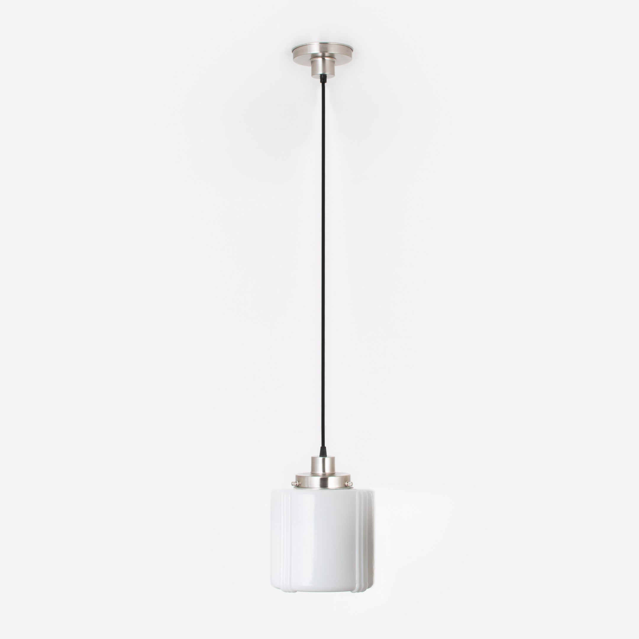 Hanglamp aan snoer Vintage High 20's Matnikkel
