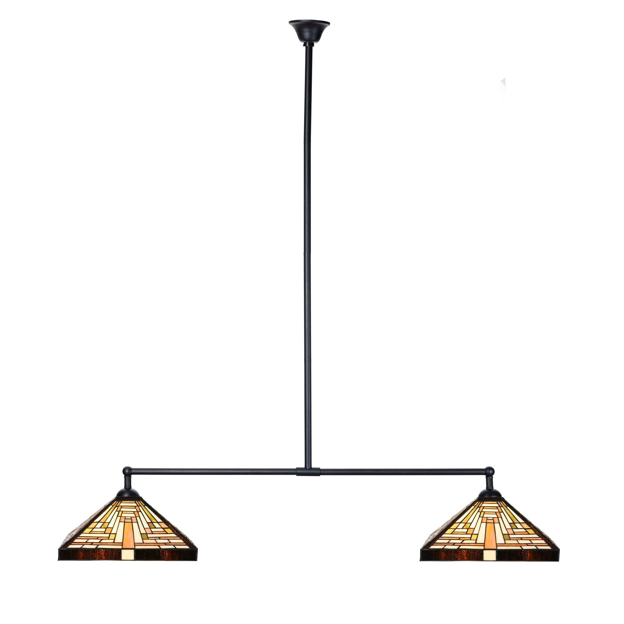 Tiffany T-lamp 2 lichts Rising Sun