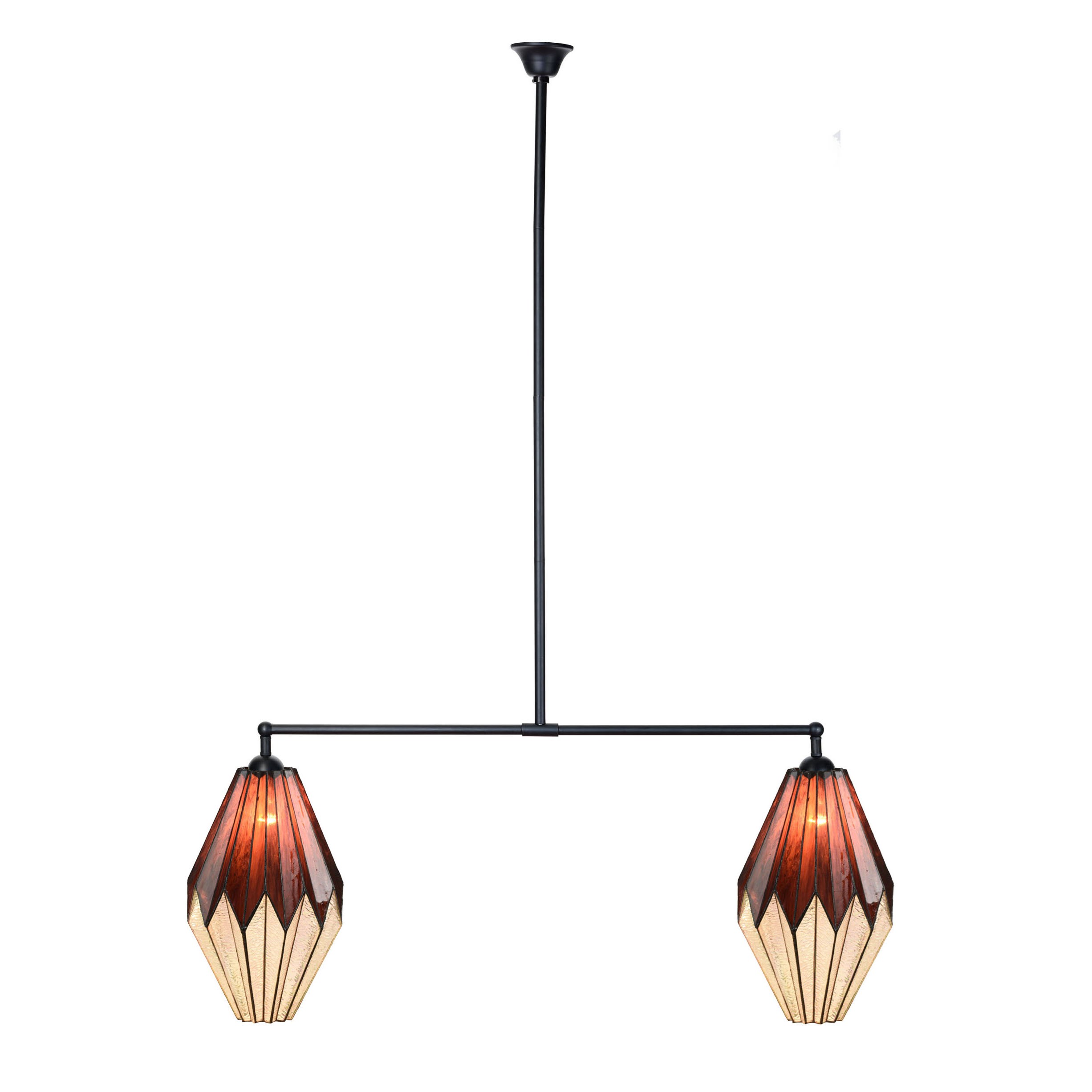 Tiffany T-lamp 2 lichts Origami