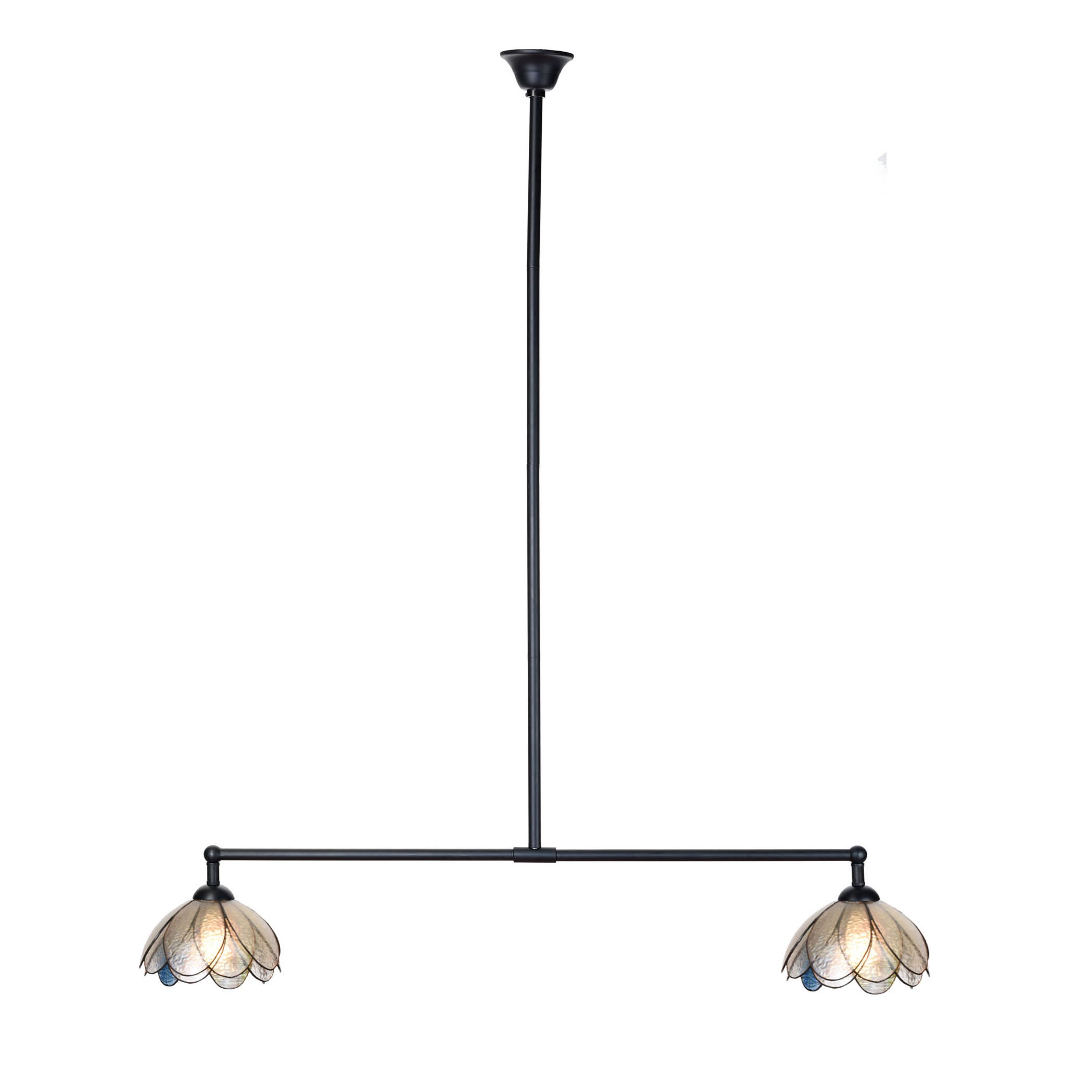 Tiffany T-lamp 2 lichts Sparkling Pioenroos