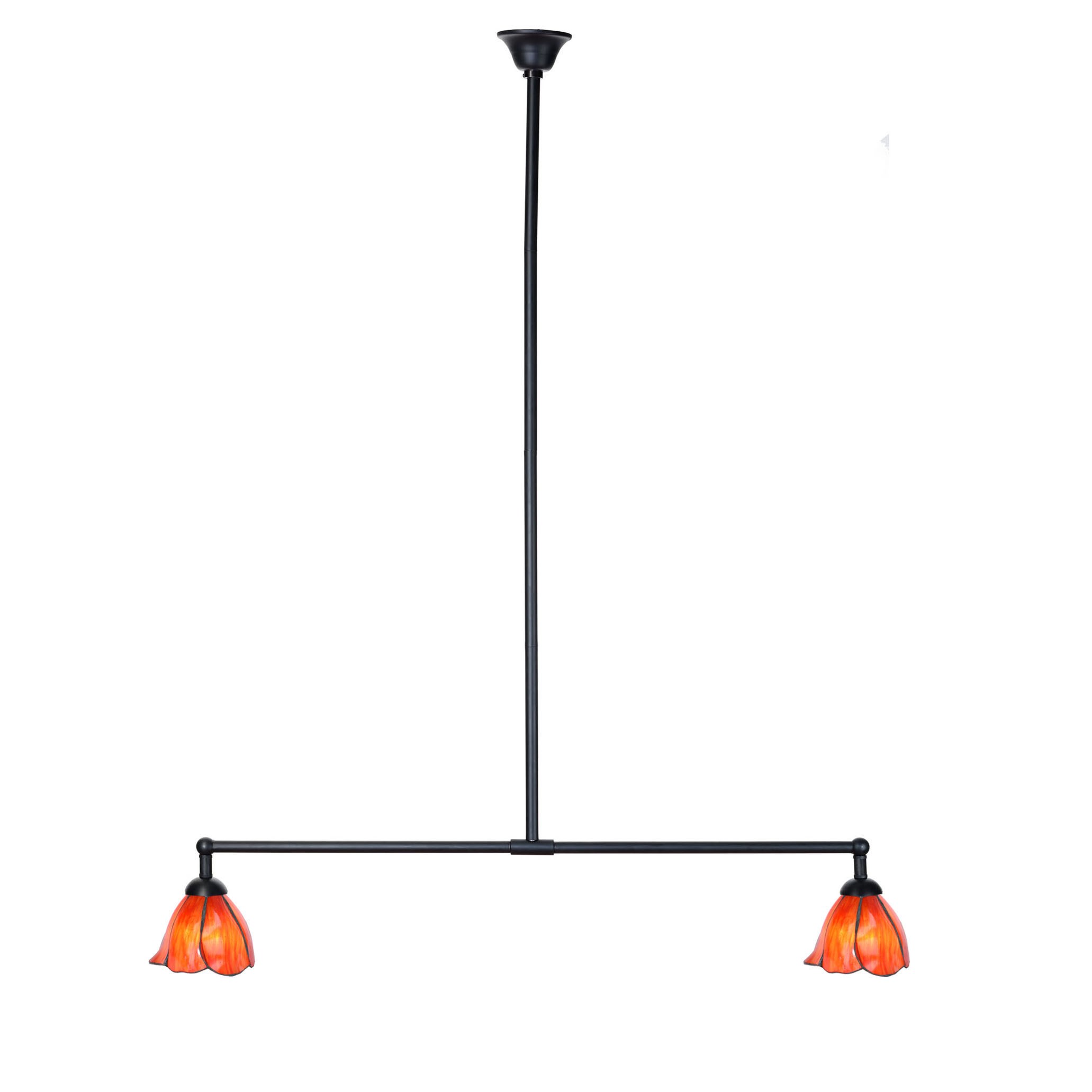 Tiffany T-lamp 2 lichts Tender Poppy