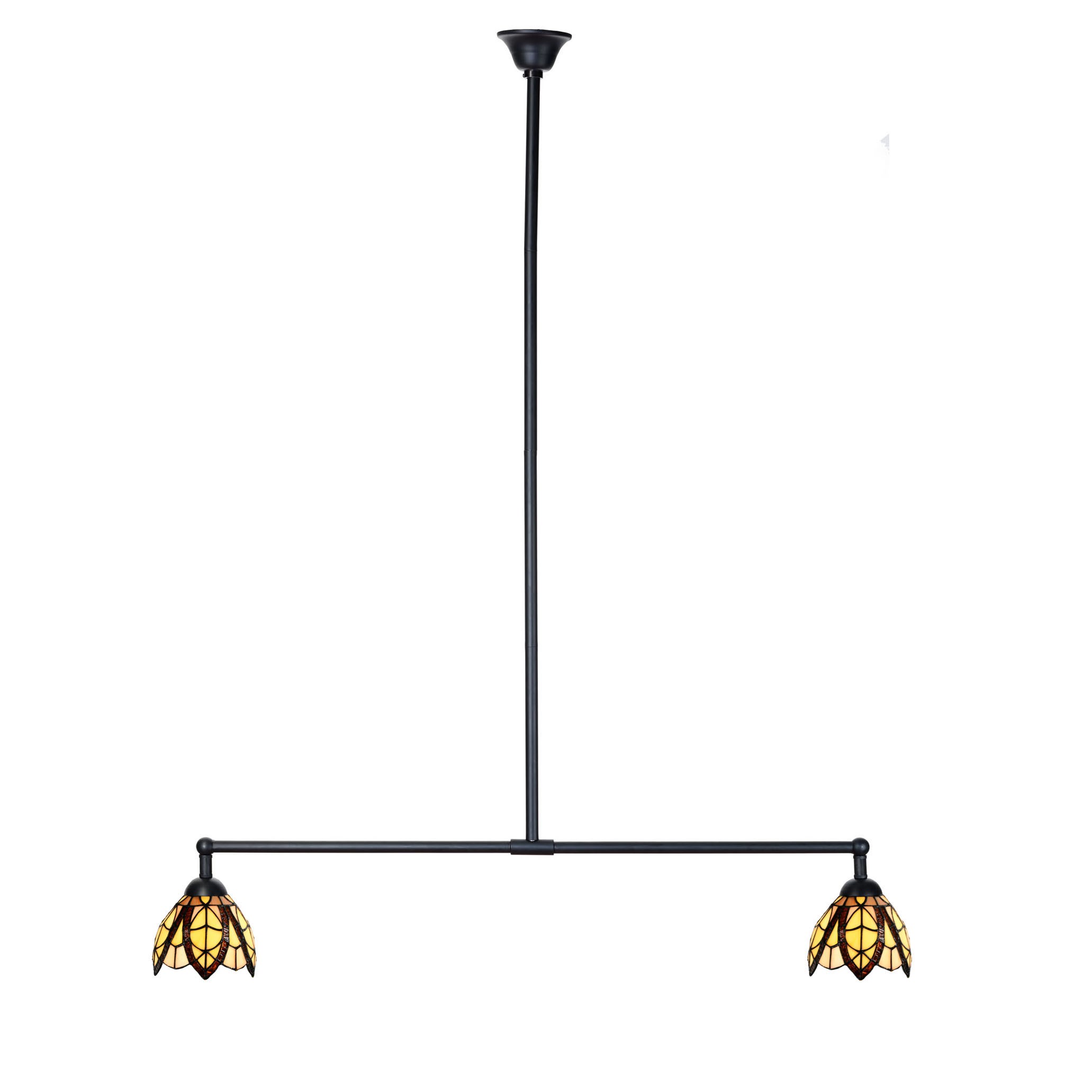 Tiffany T-lamp 2 lichts Flow Souplesse Small