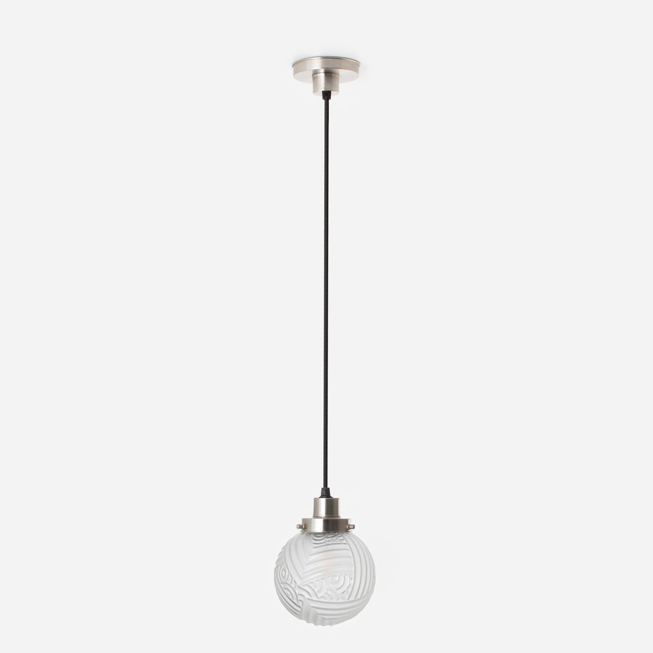 Hanglamp aan snoer Nouveau Romance 20's Matnikkel