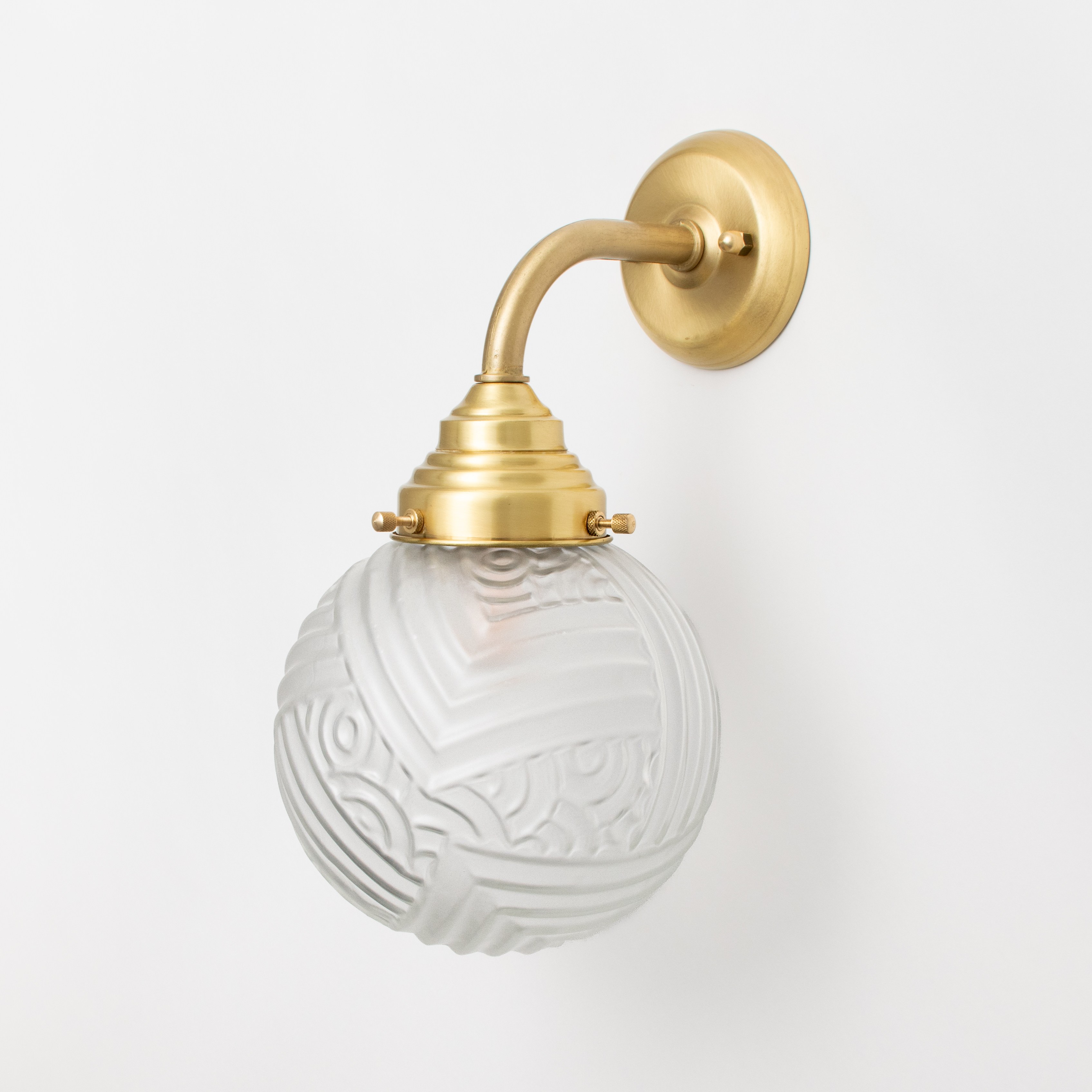 Wandlamp Nouveau Romance Curve Messing