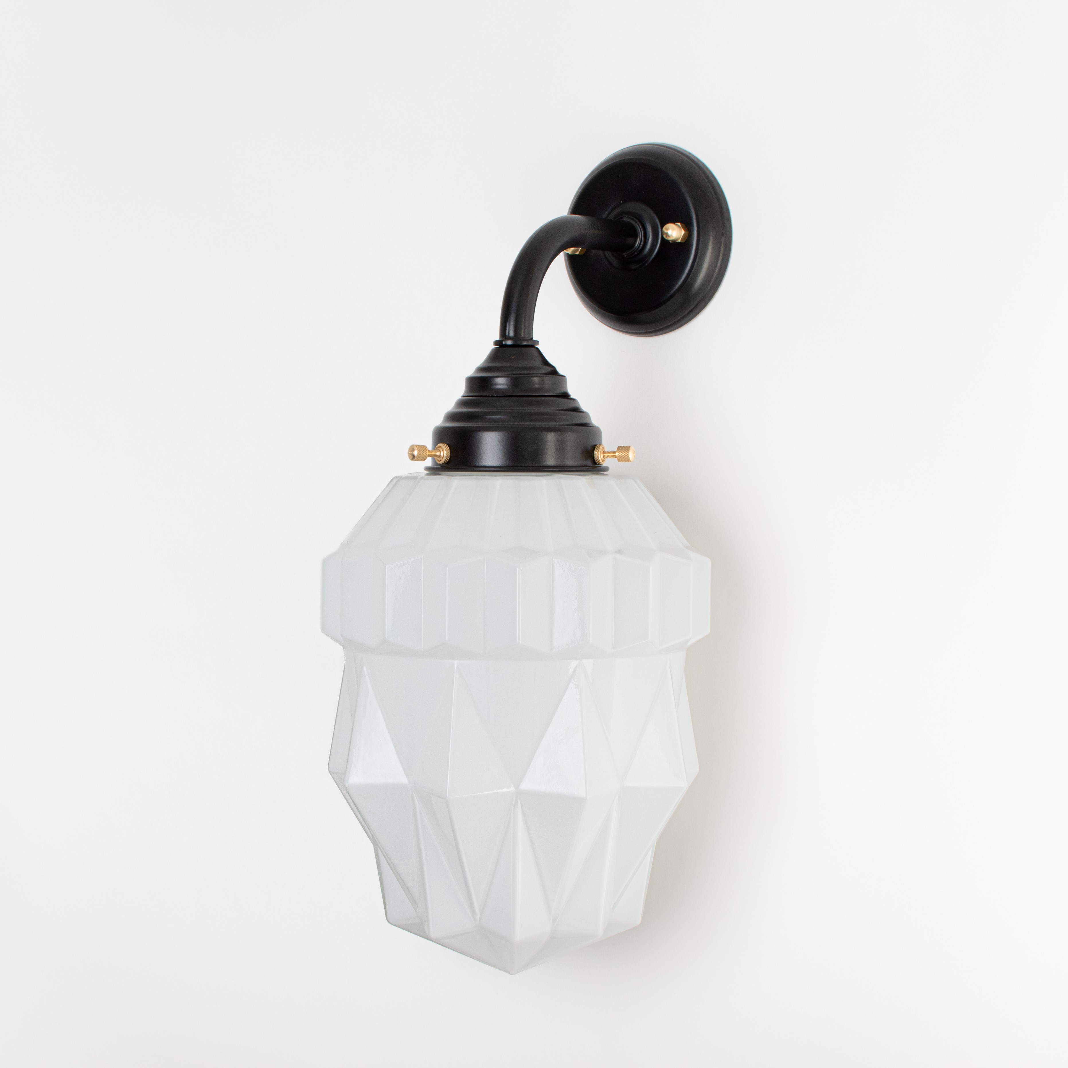 Buitenlamp - Wandlamp Theatre Curve Zwart
