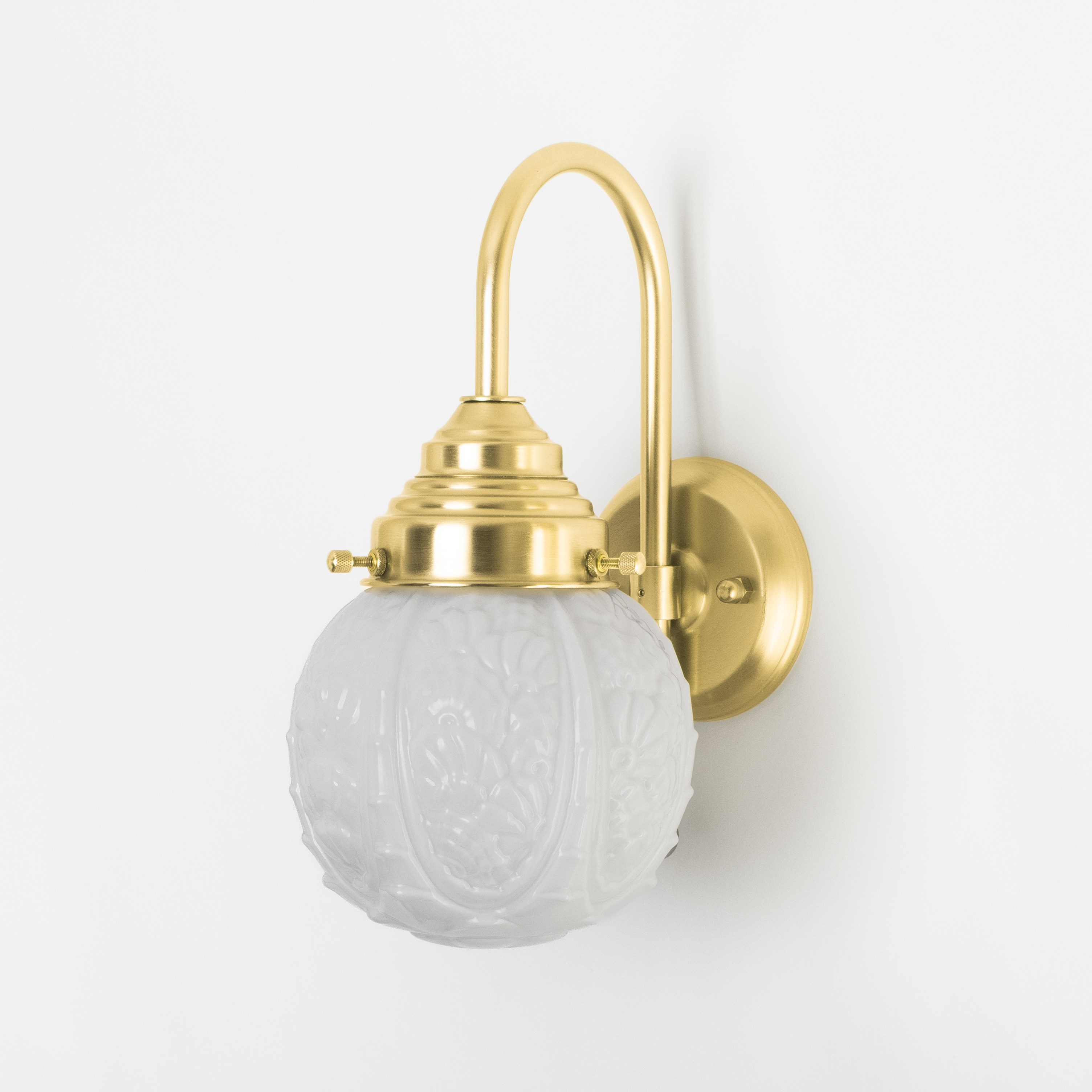 Wandlamp Guimard Flower Meander Messing