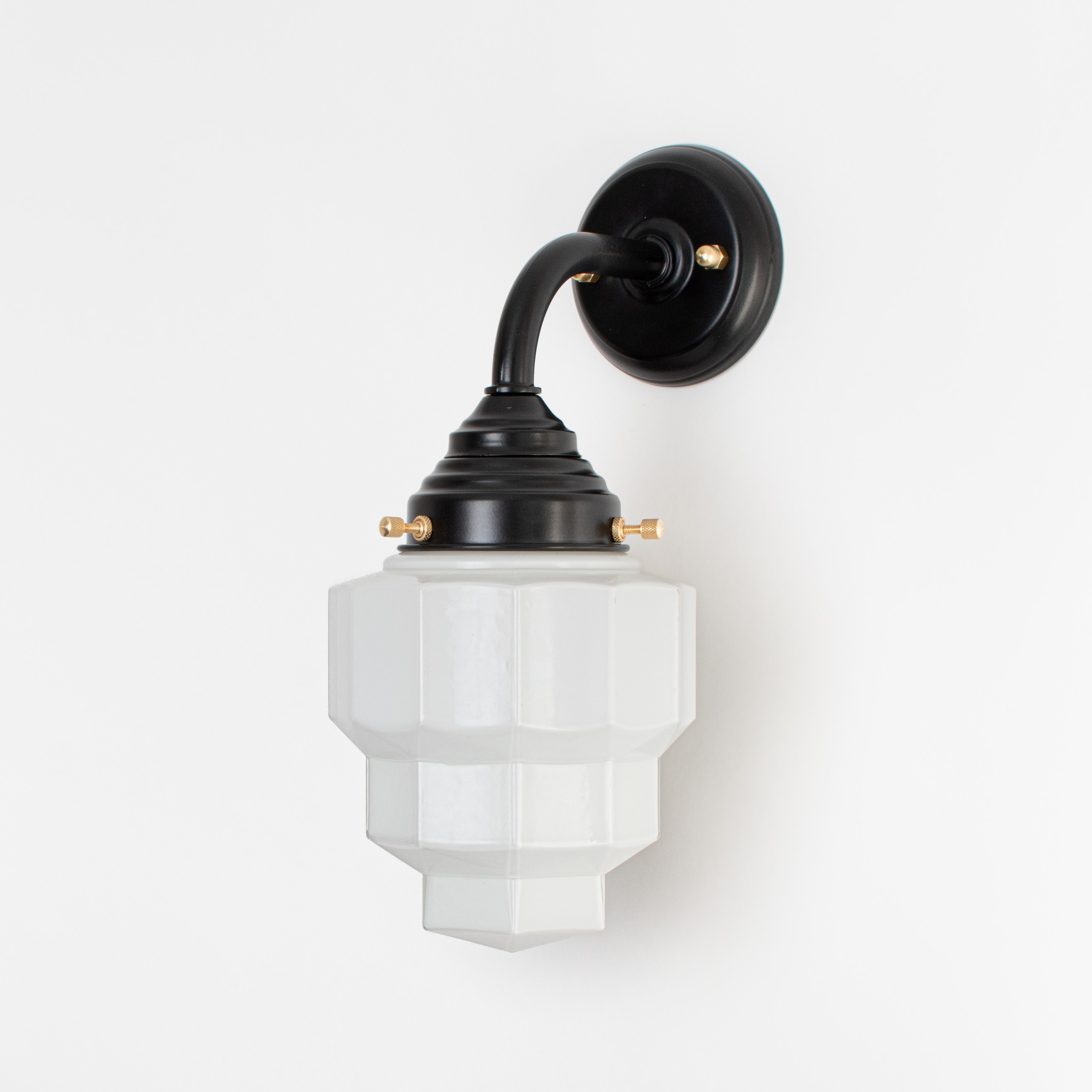 Buitenlamp - Wandlamp Empire Curve Zwart