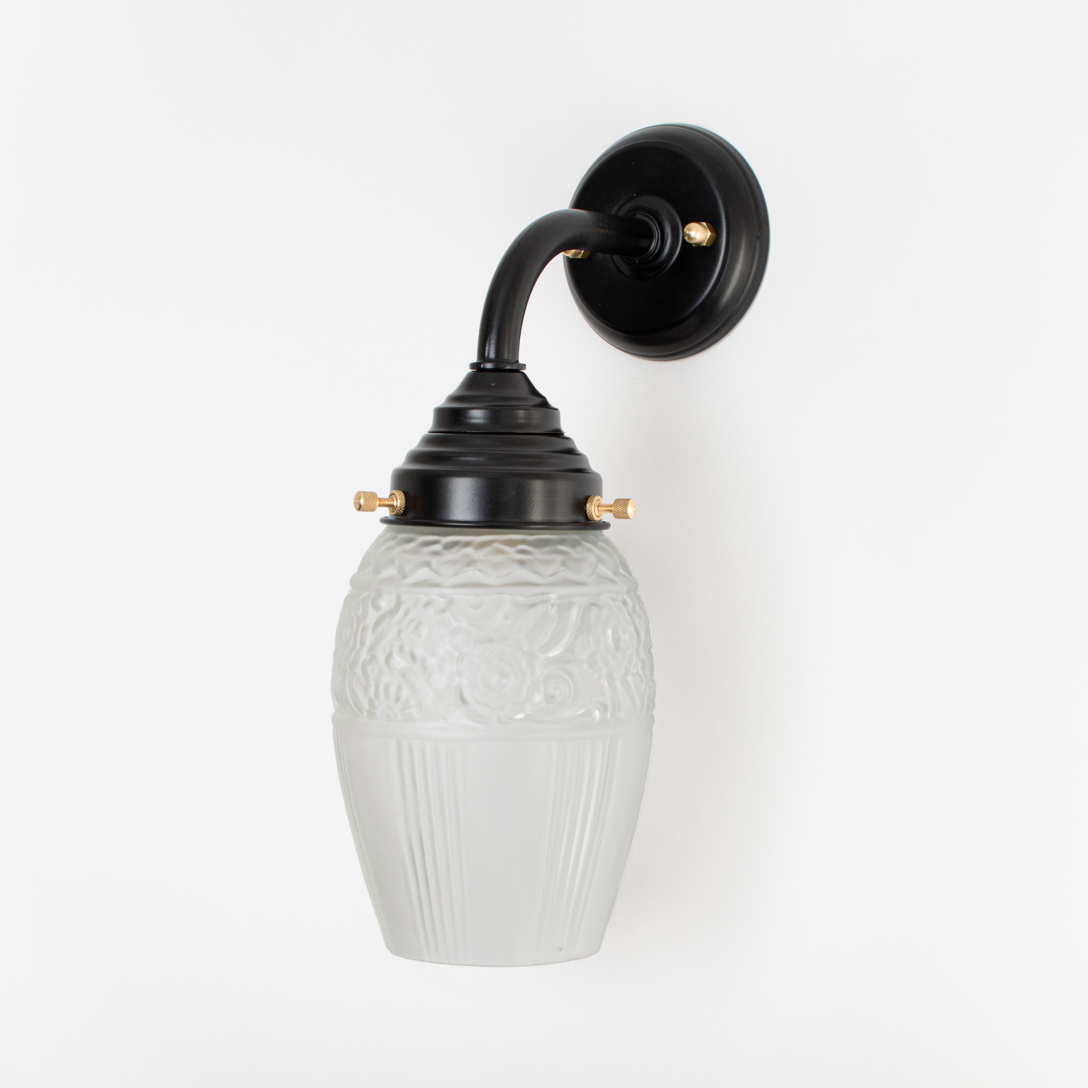 Buitenlamp - Wandlamp Flower Yard Curve Zwart
