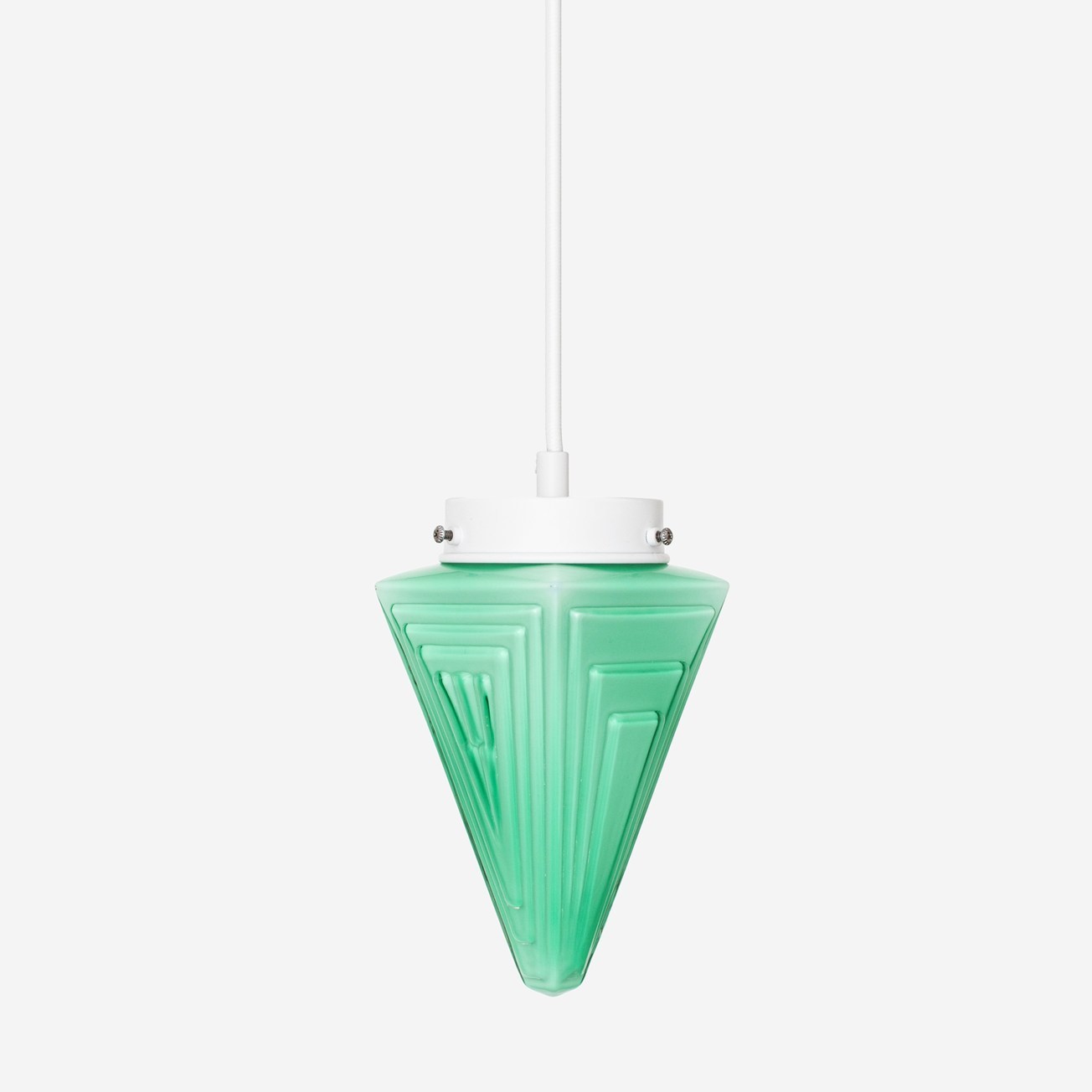 Hanglamp aan snoer Finisterre Mint Retro