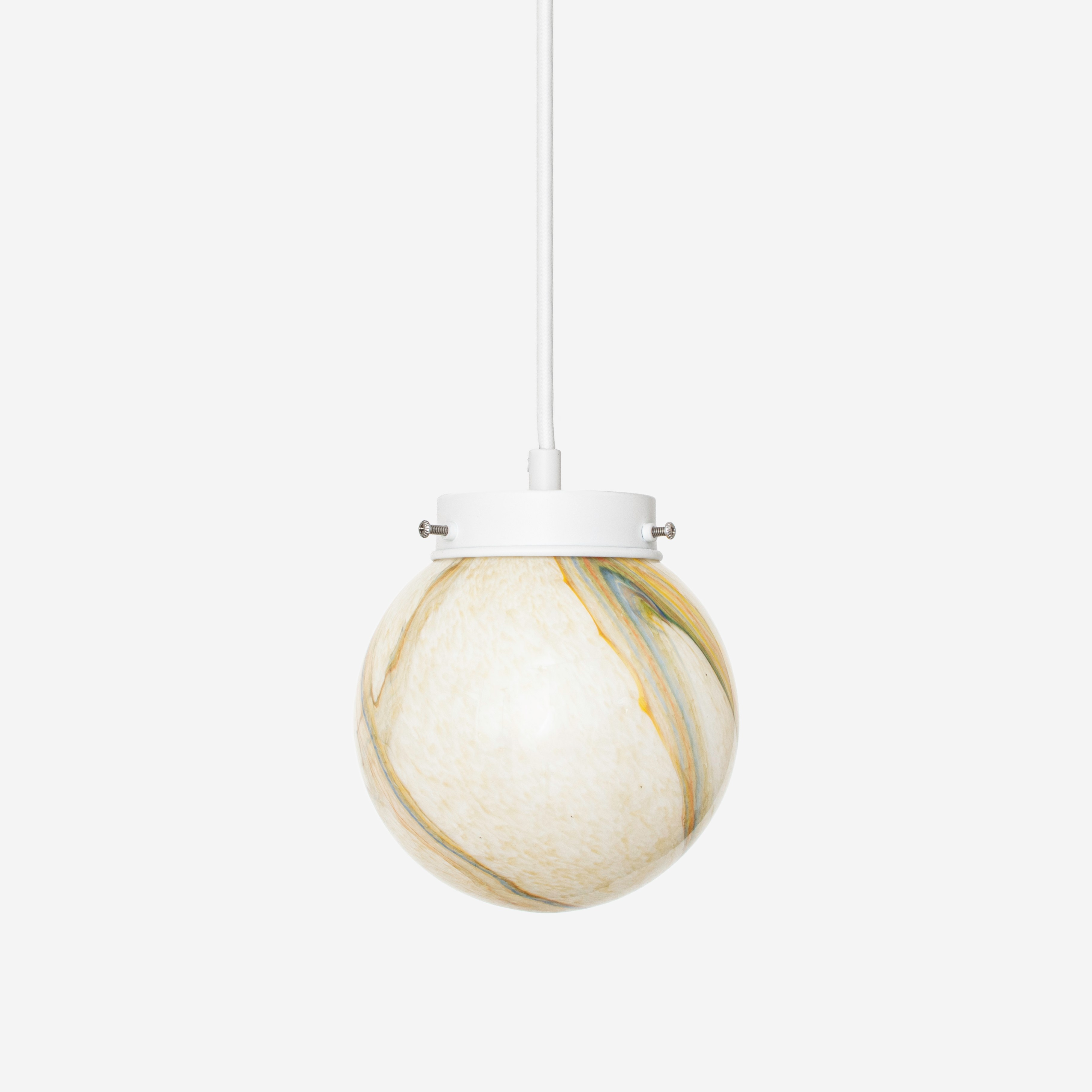 Hanglamp aan snoer Bol 15 Marmer Retro