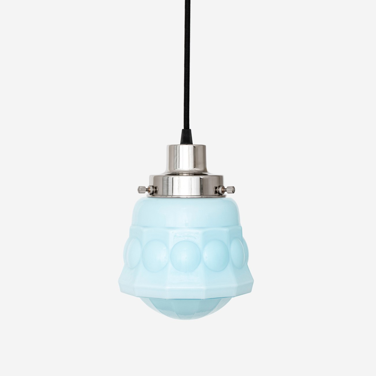Hanglamp aan snoer Weimar Misty 20's Nikkel