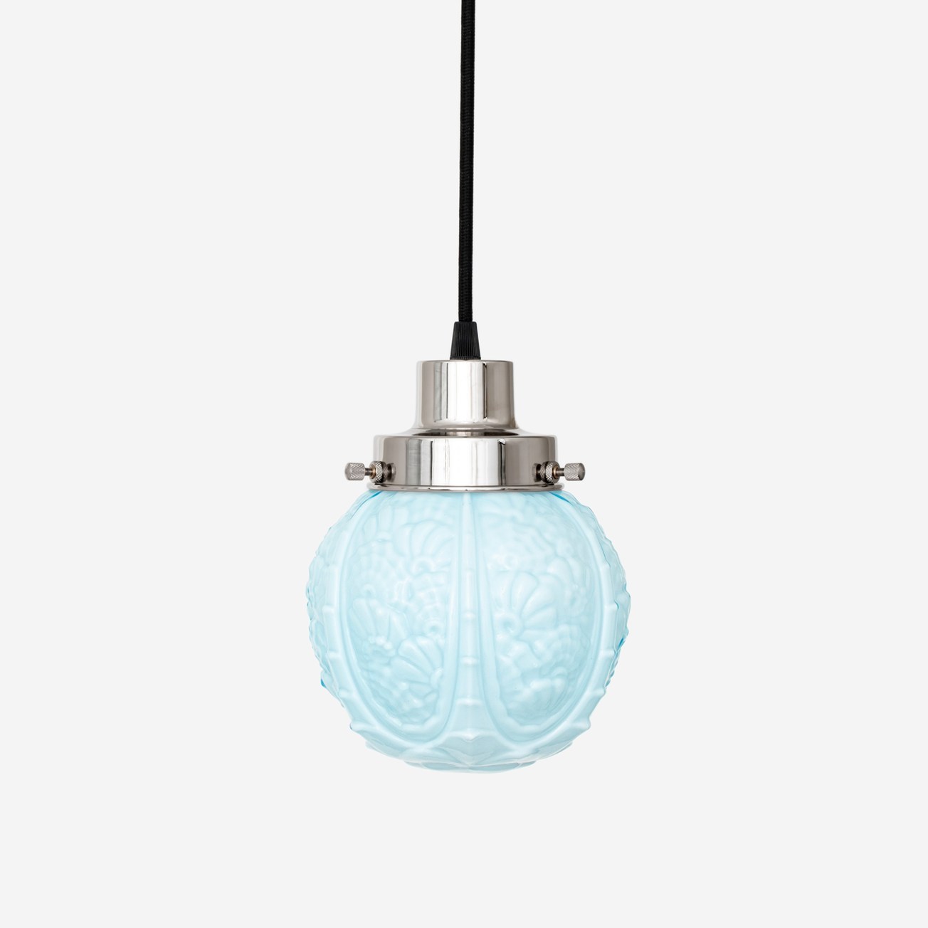 Hanglamp aan snoer Guimard Flower Misty 20's Nikkel