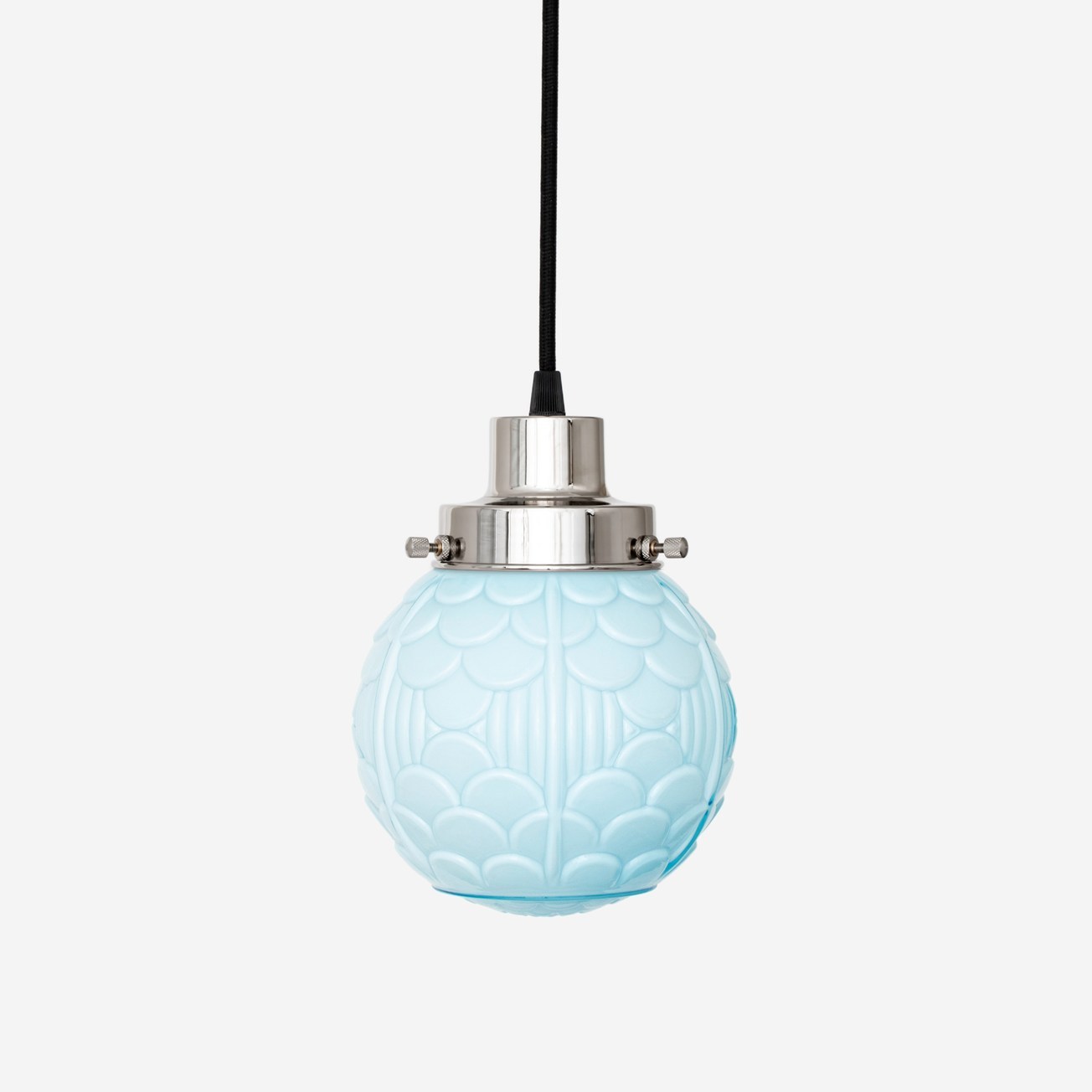 Hanglamp aan snoer Arcade Misty 20's Nikkel