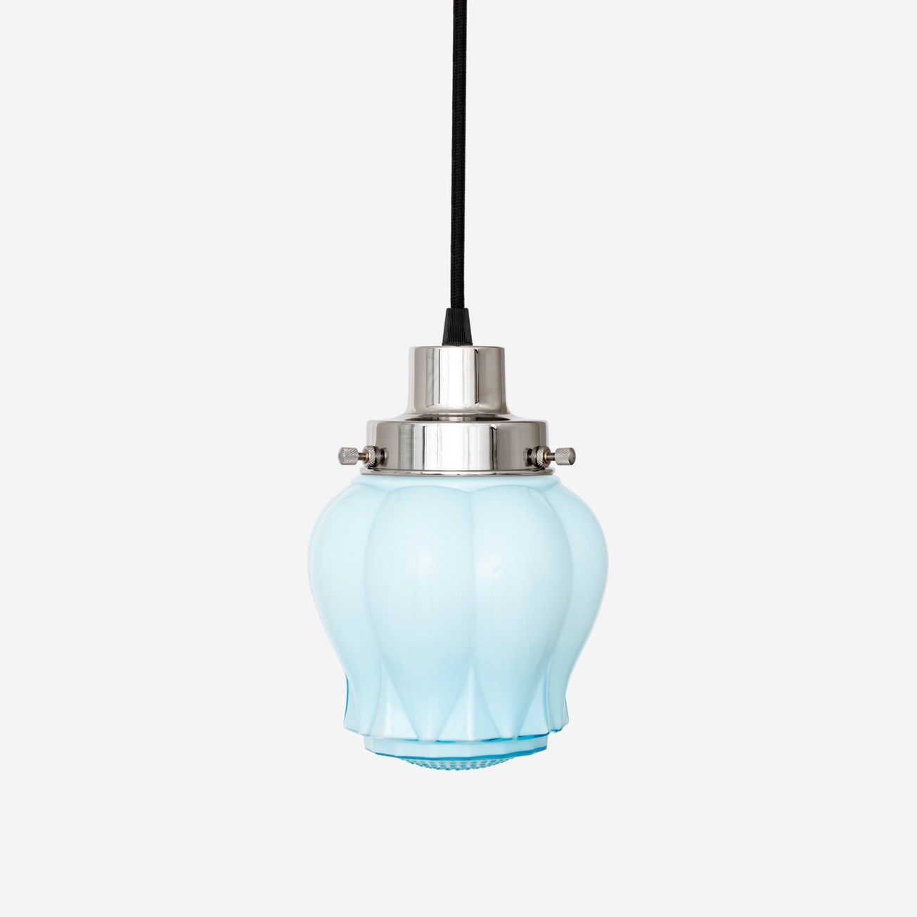 Hanglamp aan snoer Eden Misty 20's Nikkel