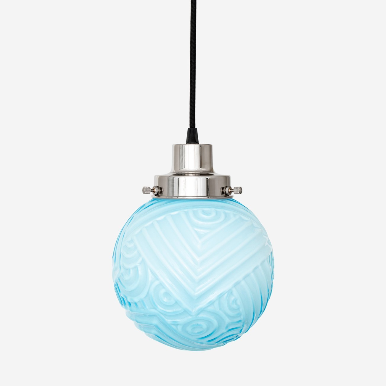 Hanglamp aan snoer Nouveau Romance Misty 20's Nikkel