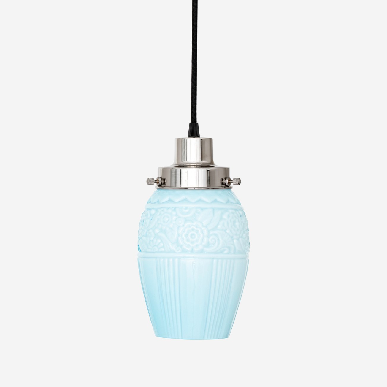 Hanglamp aan snoer Flower Yard Misty 20's Nikkel