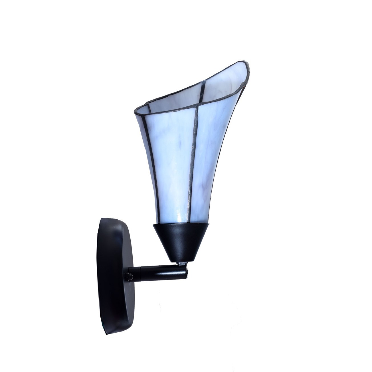 Tiffany Wandlamp kleine Calla purple/blue