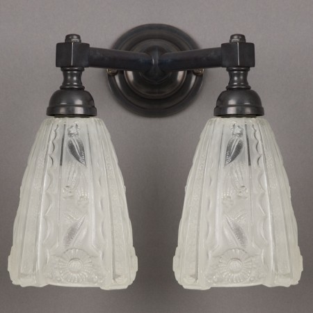 Badkamerlamp Geëtste Kelkjes V-Vorm