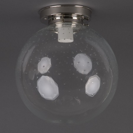 Plafonnière diverse kappen helder glas