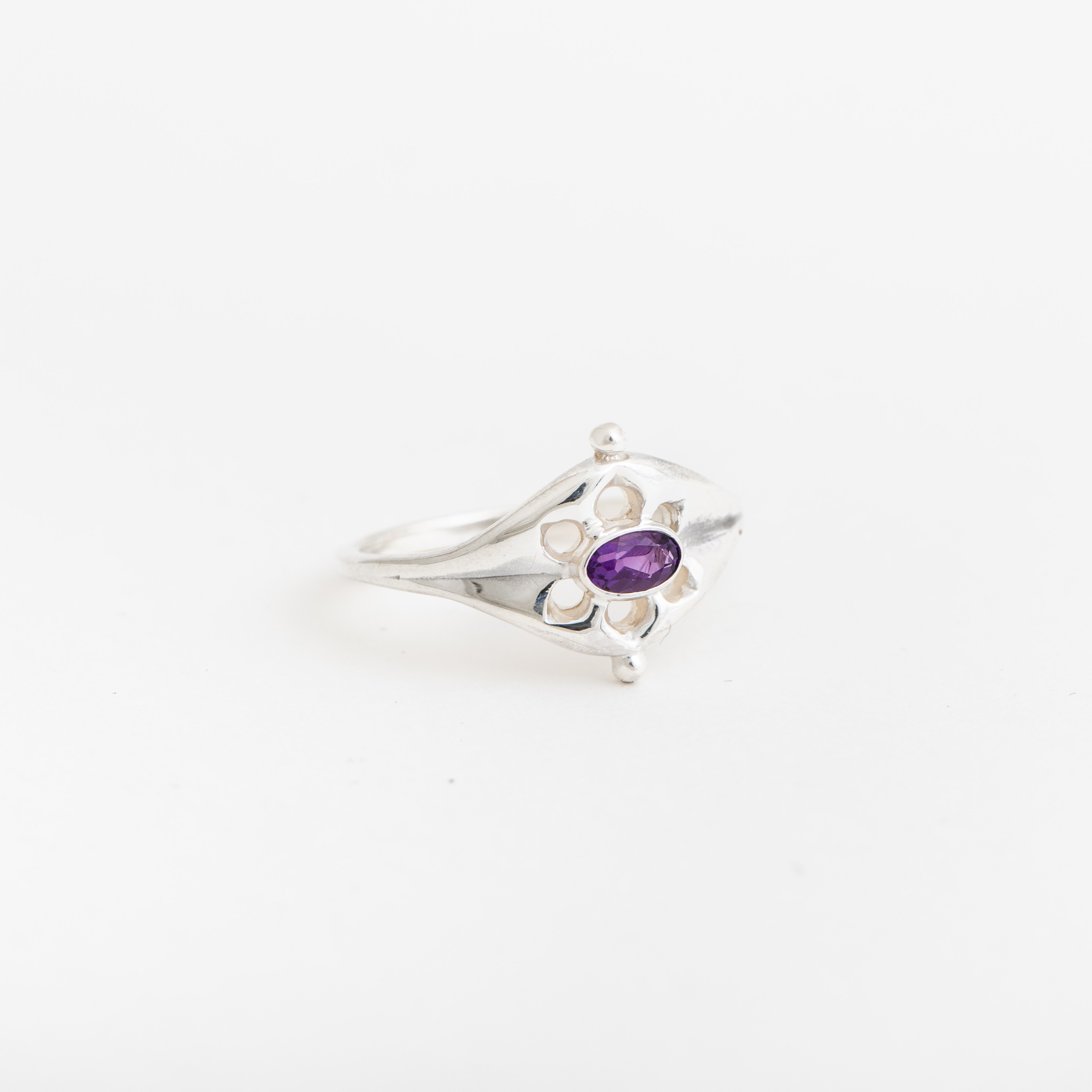 Ring Ancient Zilver met Amethist