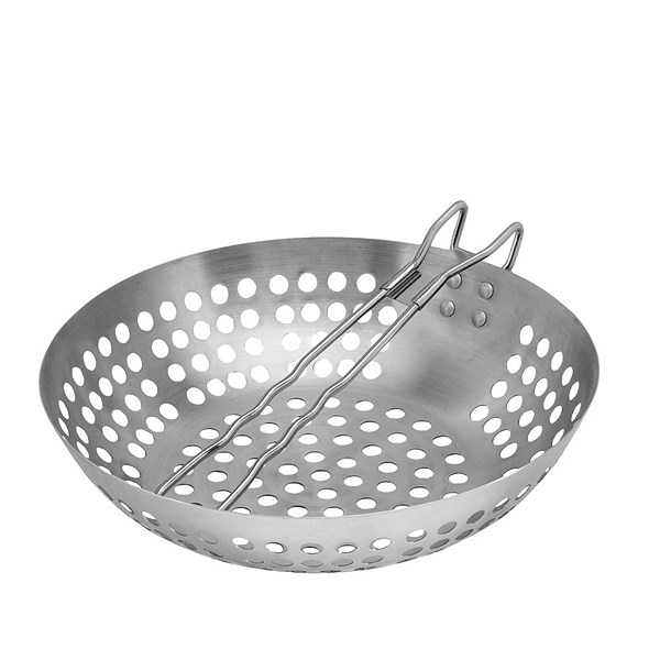 Grillwok met inklapbare handgreep