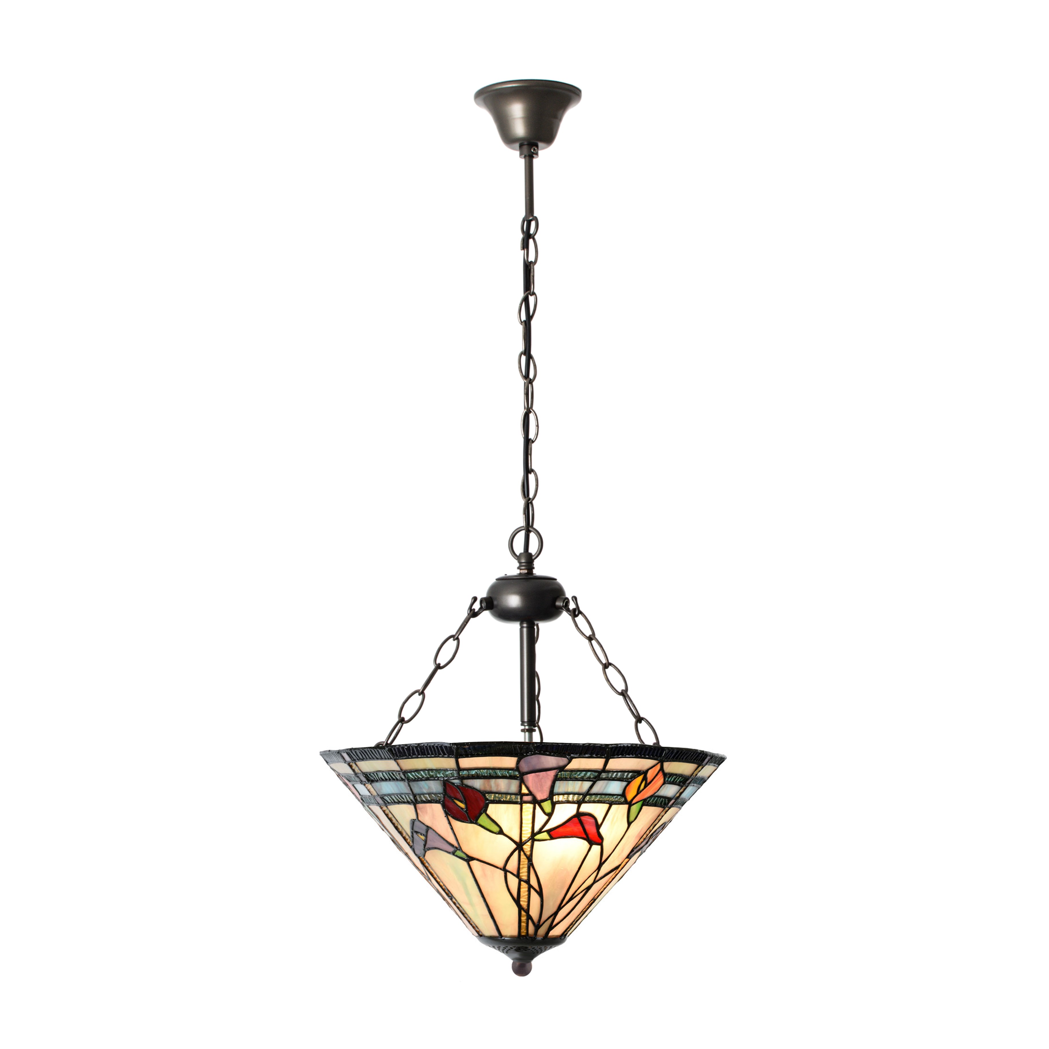 Tiffany Hanglamp Calla met 3 kettingen