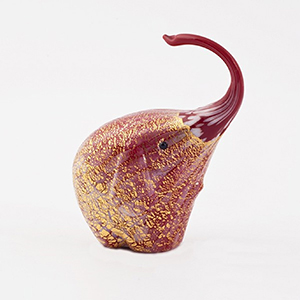 Glassculptuur Olifant
