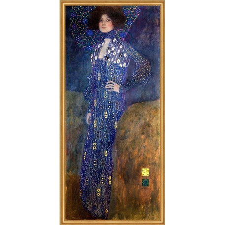 Sjaal Klimt 'Vrouw in blauw'