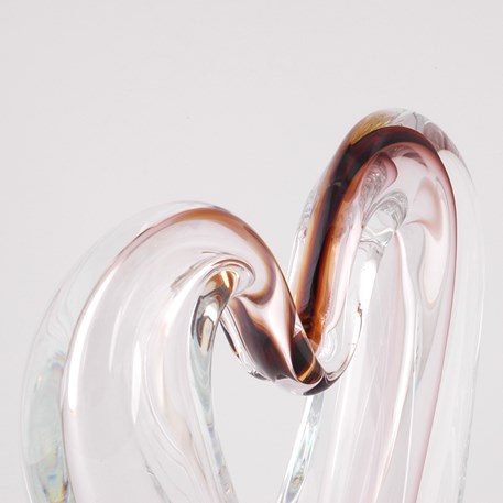 Sculptuur Liefdeshart in Glas